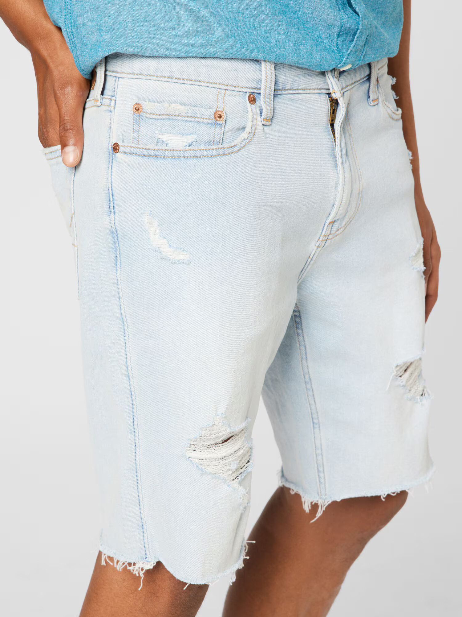 HOLLISTER Pantaloni albastru - Pled.ro