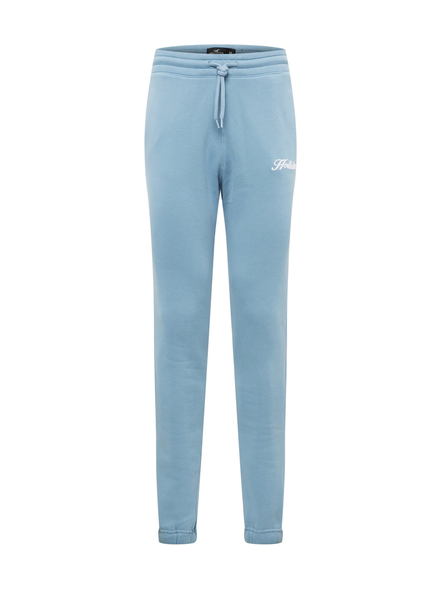 HOLLISTER Pantaloni albastru deschis / alb - Pled.ro