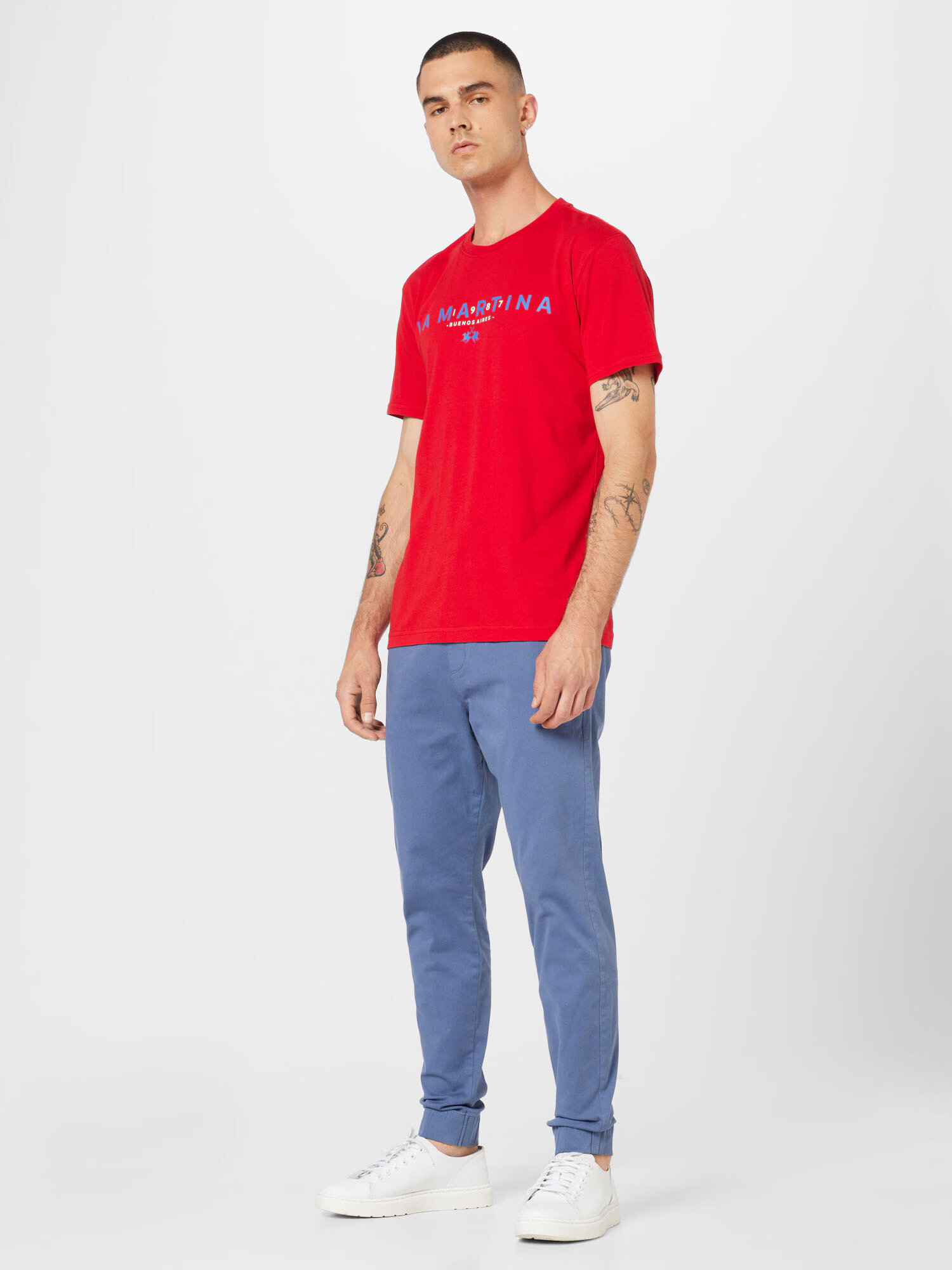 HOLLISTER Pantaloni albastru fumuriu - Pled.ro