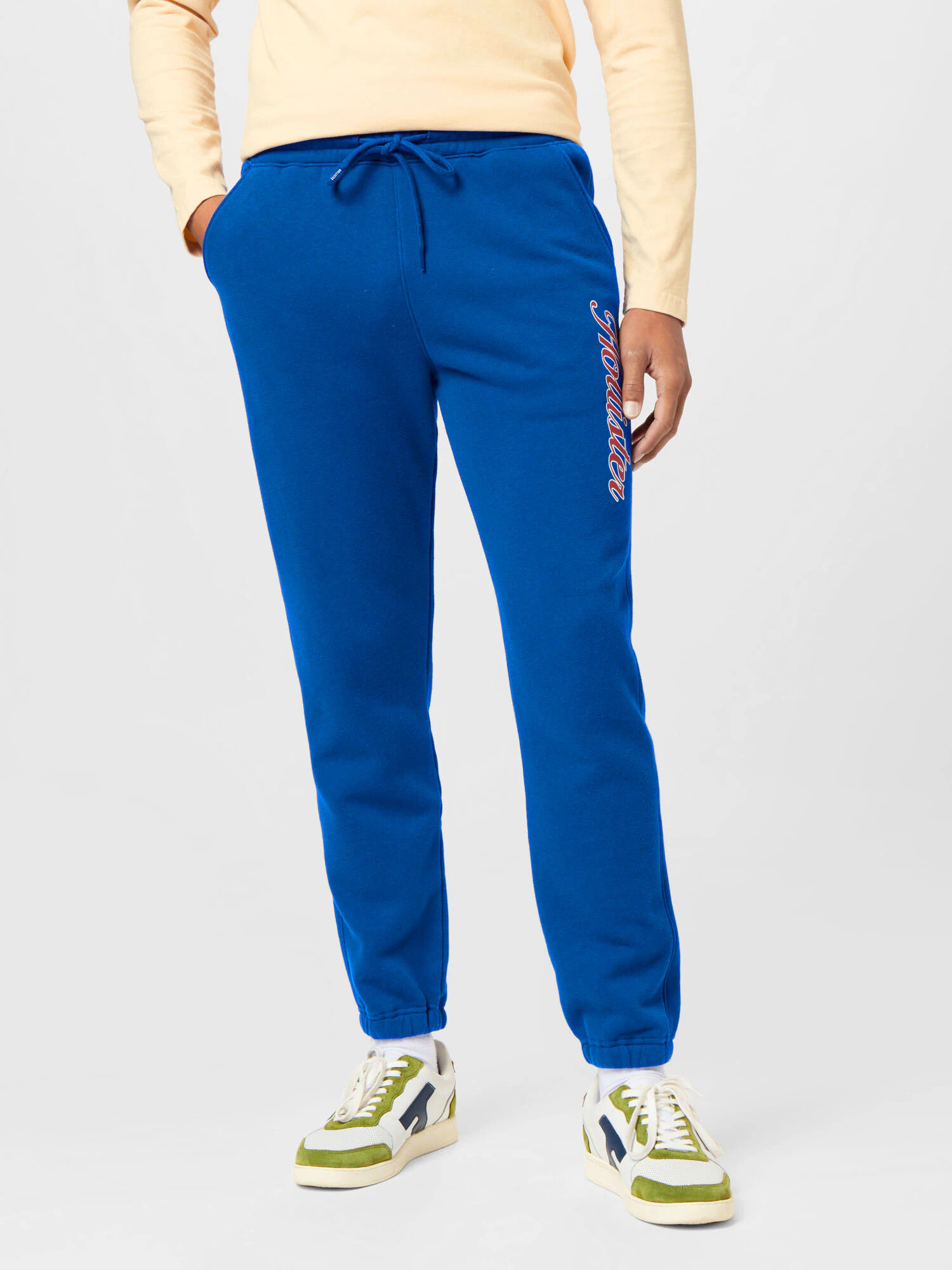 HOLLISTER Pantaloni albastru / roșu / alb - Pled.ro