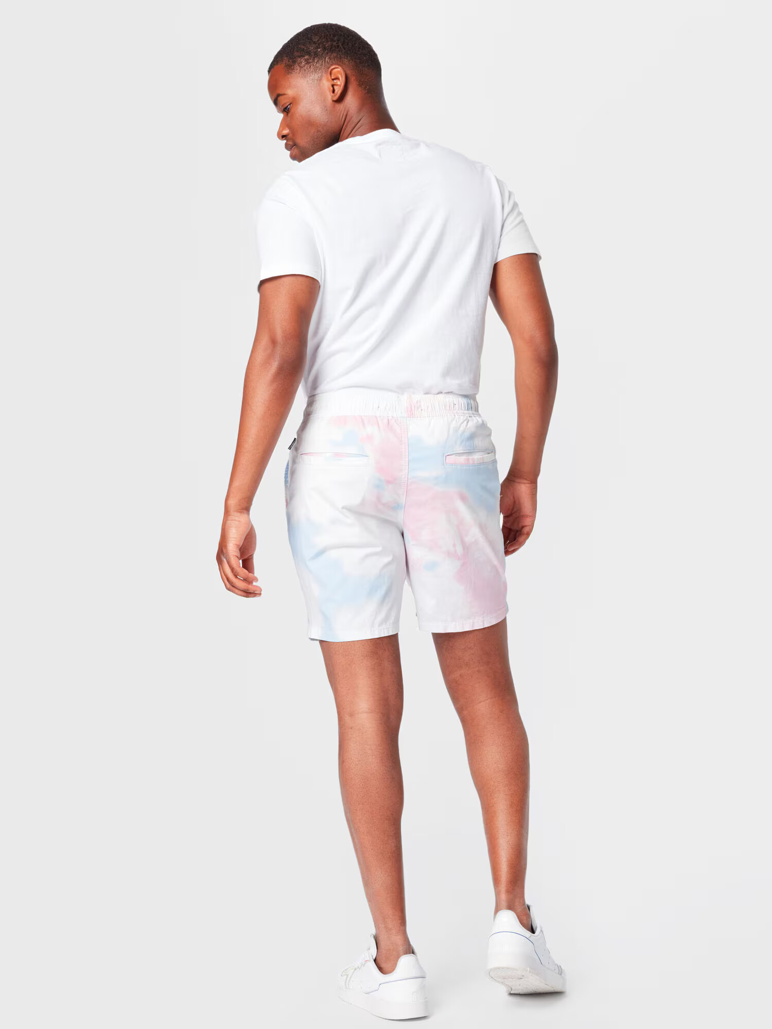 HOLLISTER Pantaloni azur / roz pastel / alb - Pled.ro