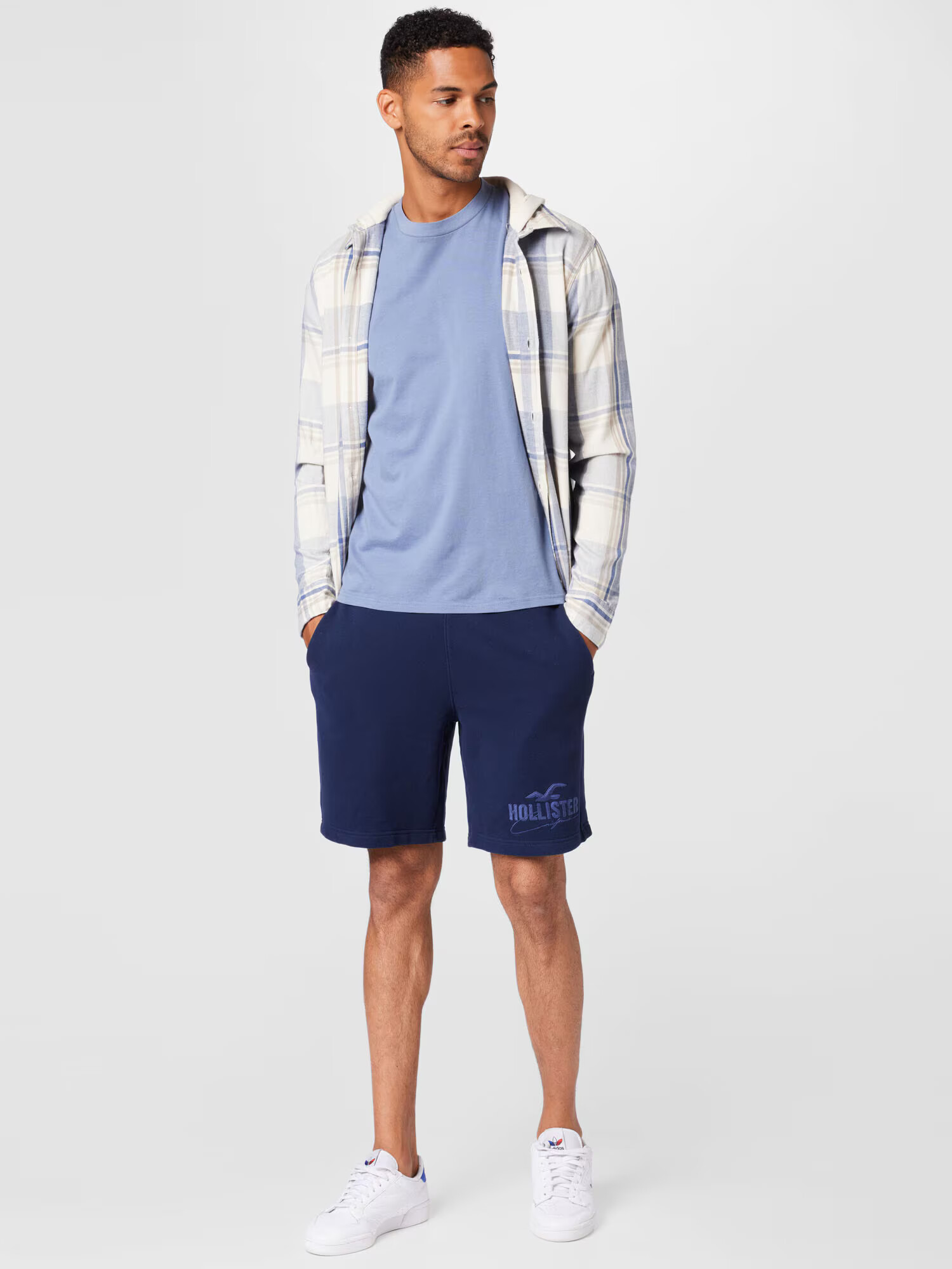 HOLLISTER Pantaloni bleumarin - Pled.ro