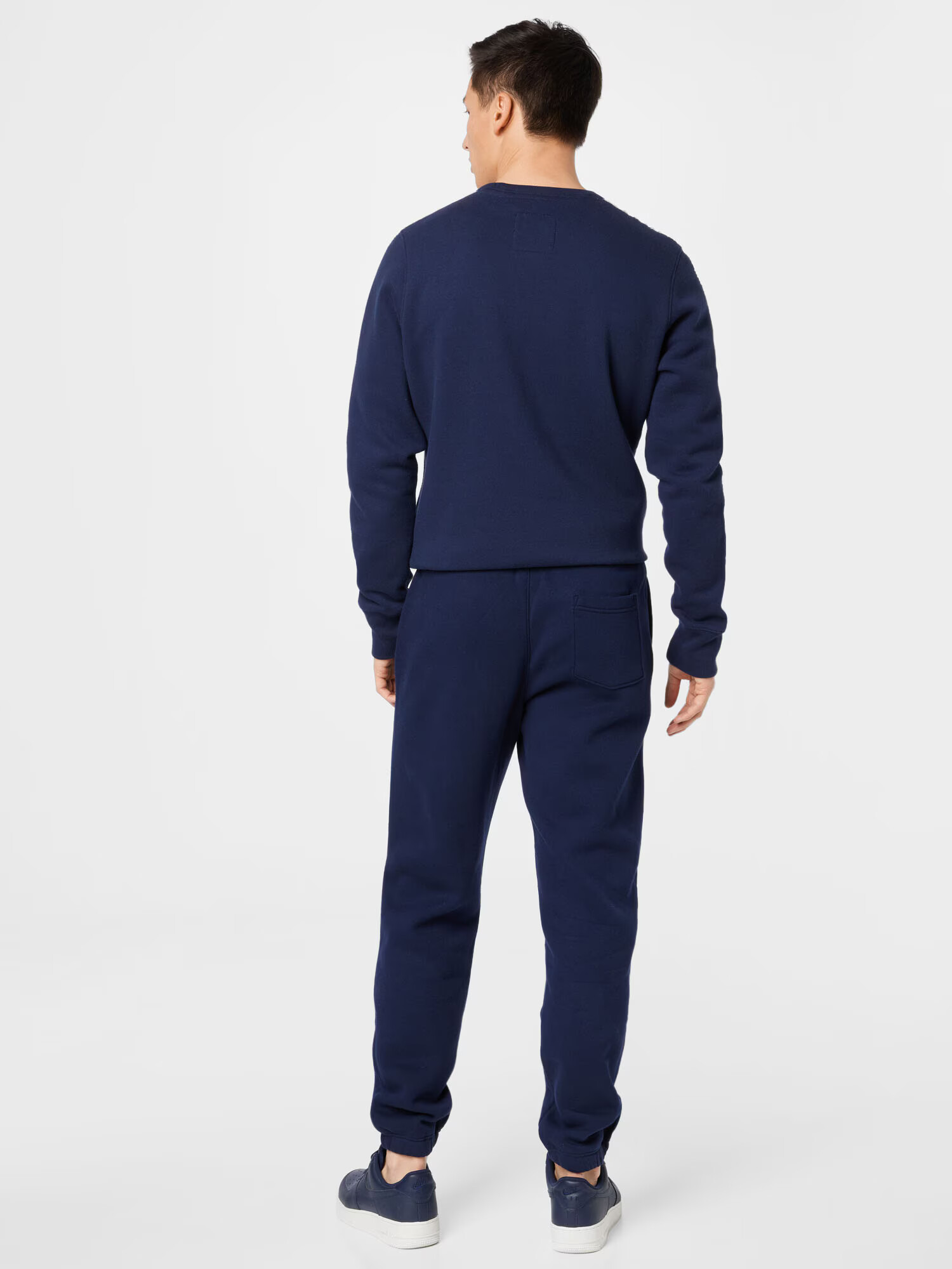 HOLLISTER Pantaloni bleumarin / alb - Pled.ro