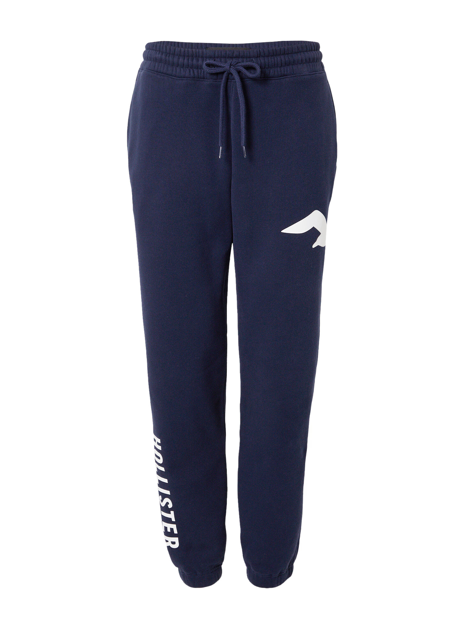 HOLLISTER Pantaloni bleumarin / alb - Pled.ro