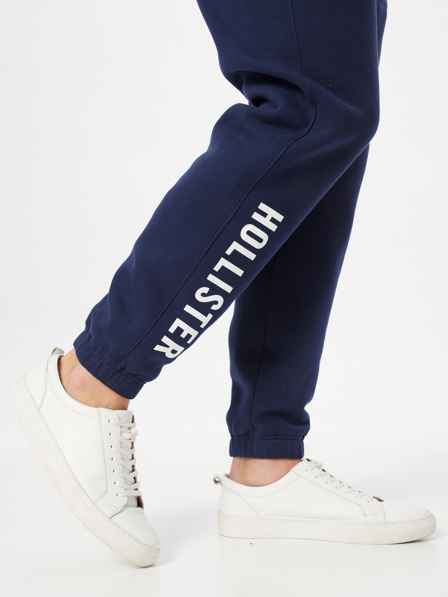 HOLLISTER Pantaloni bleumarin / alb - Pled.ro