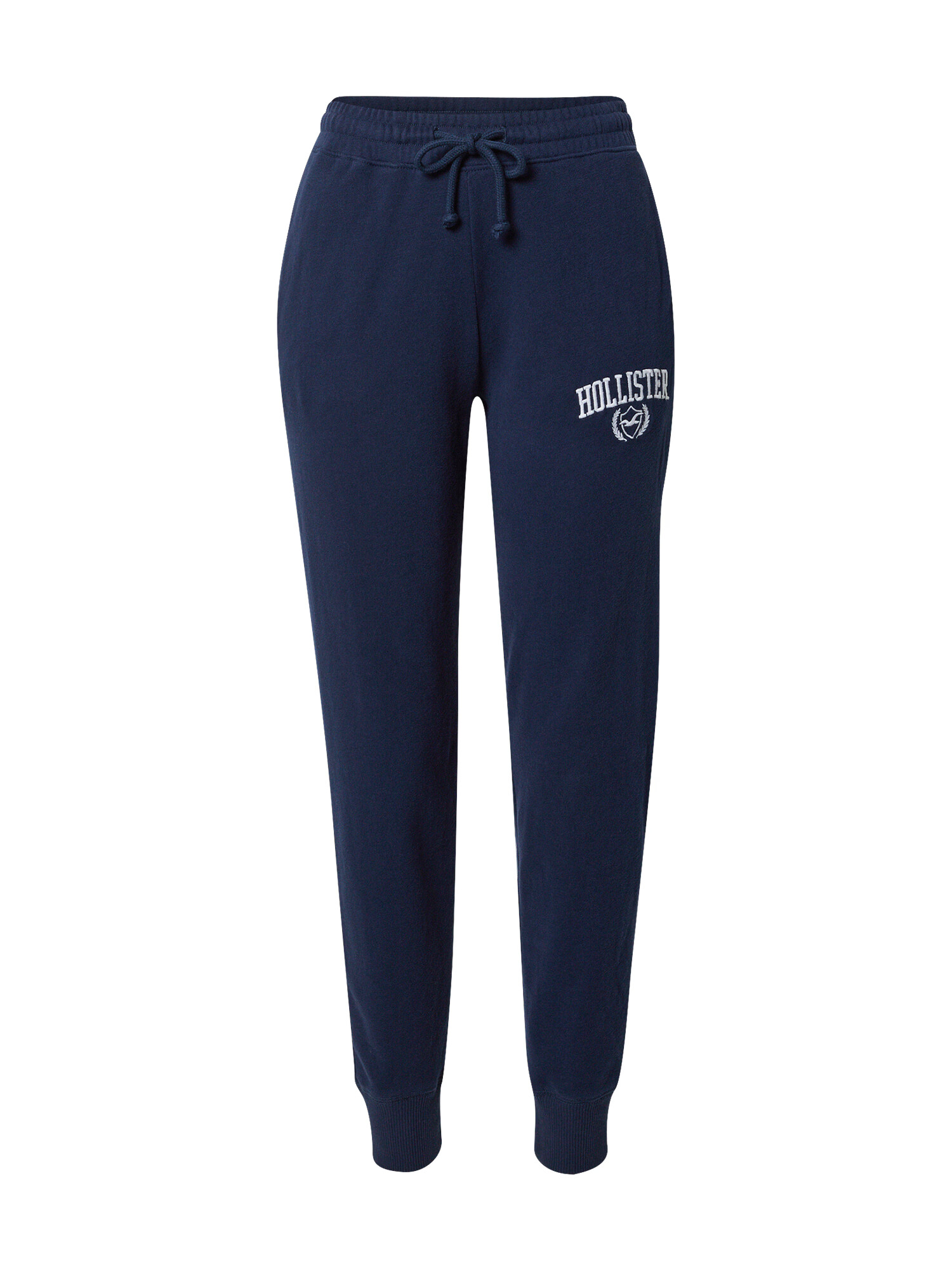 HOLLISTER Pantaloni bleumarin / alb - Pled.ro