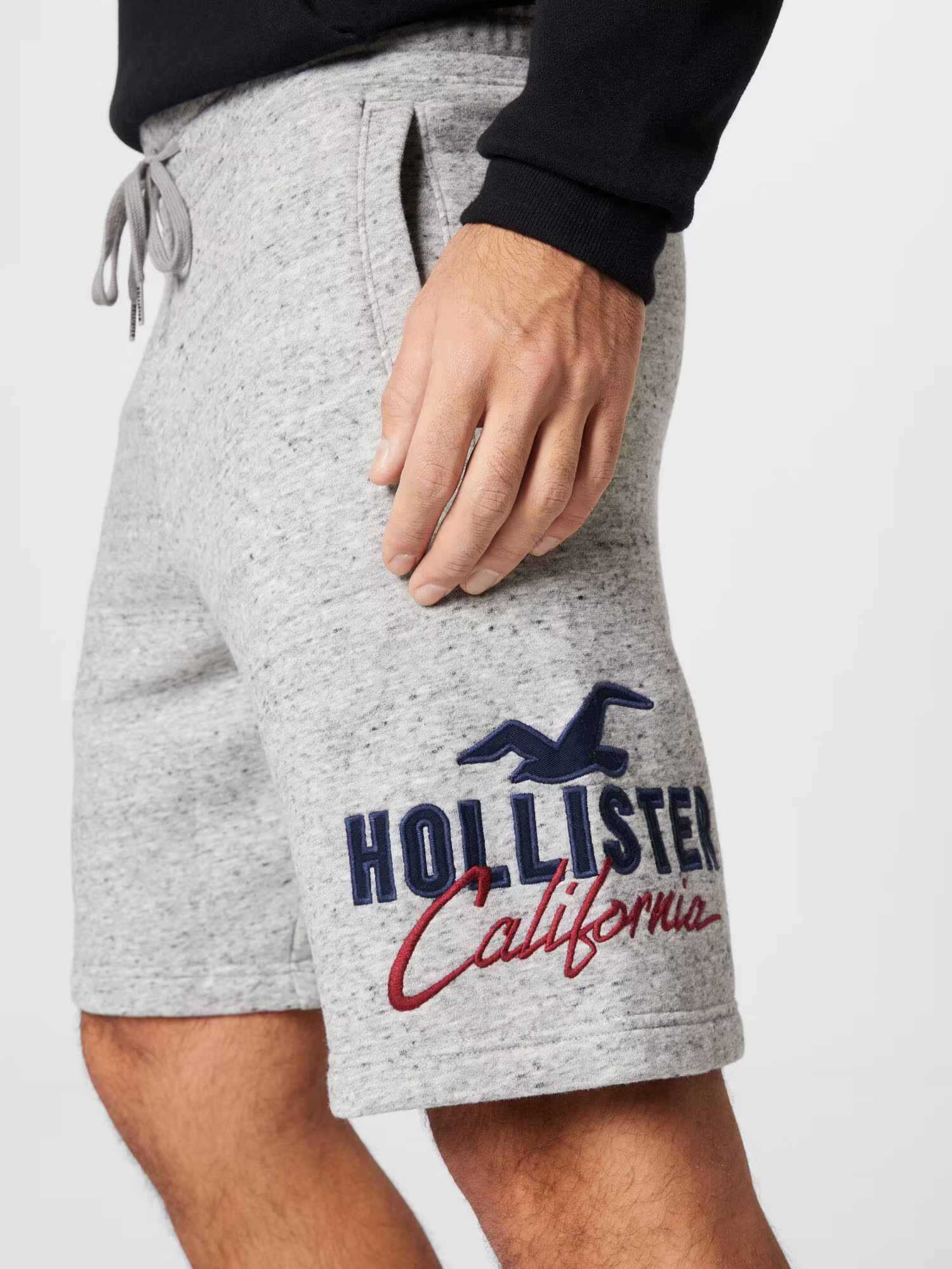 HOLLISTER Pantaloni bleumarin / gri amestecat / roșu - Pled.ro