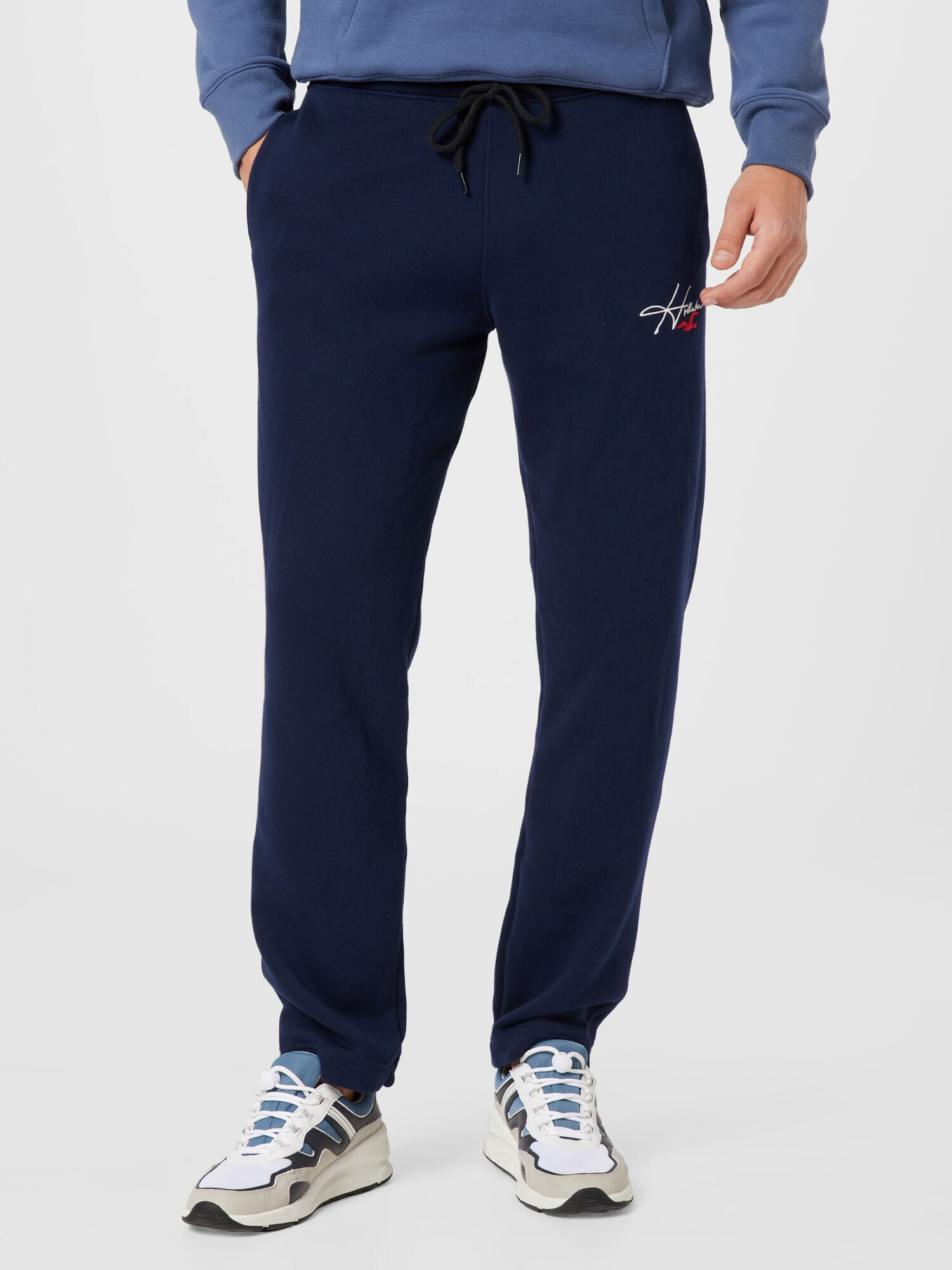 HOLLISTER Pantaloni bleumarin / roșu / alb - Pled.ro