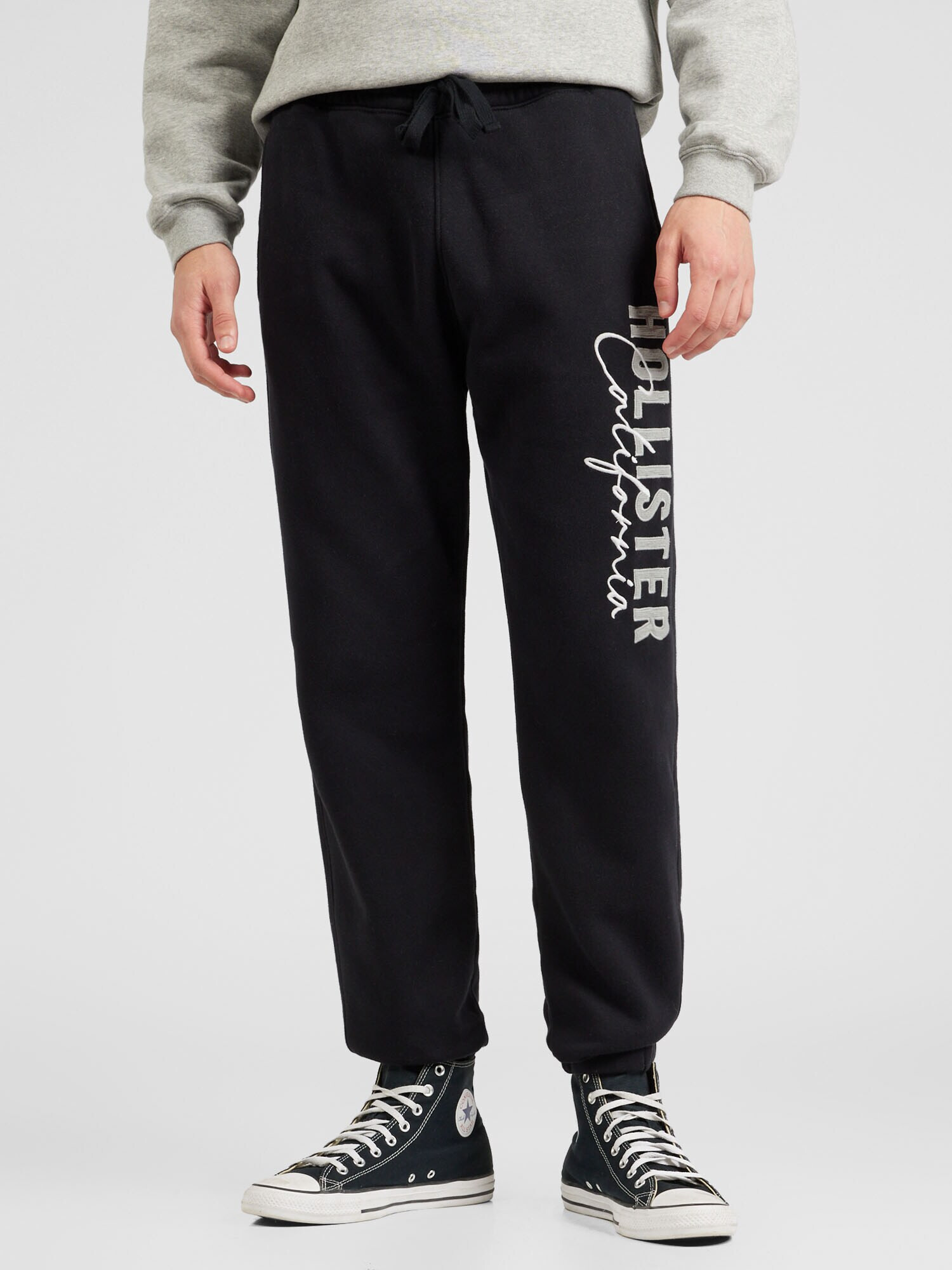 HOLLISTER Pantaloni crem / negru - Pled.ro