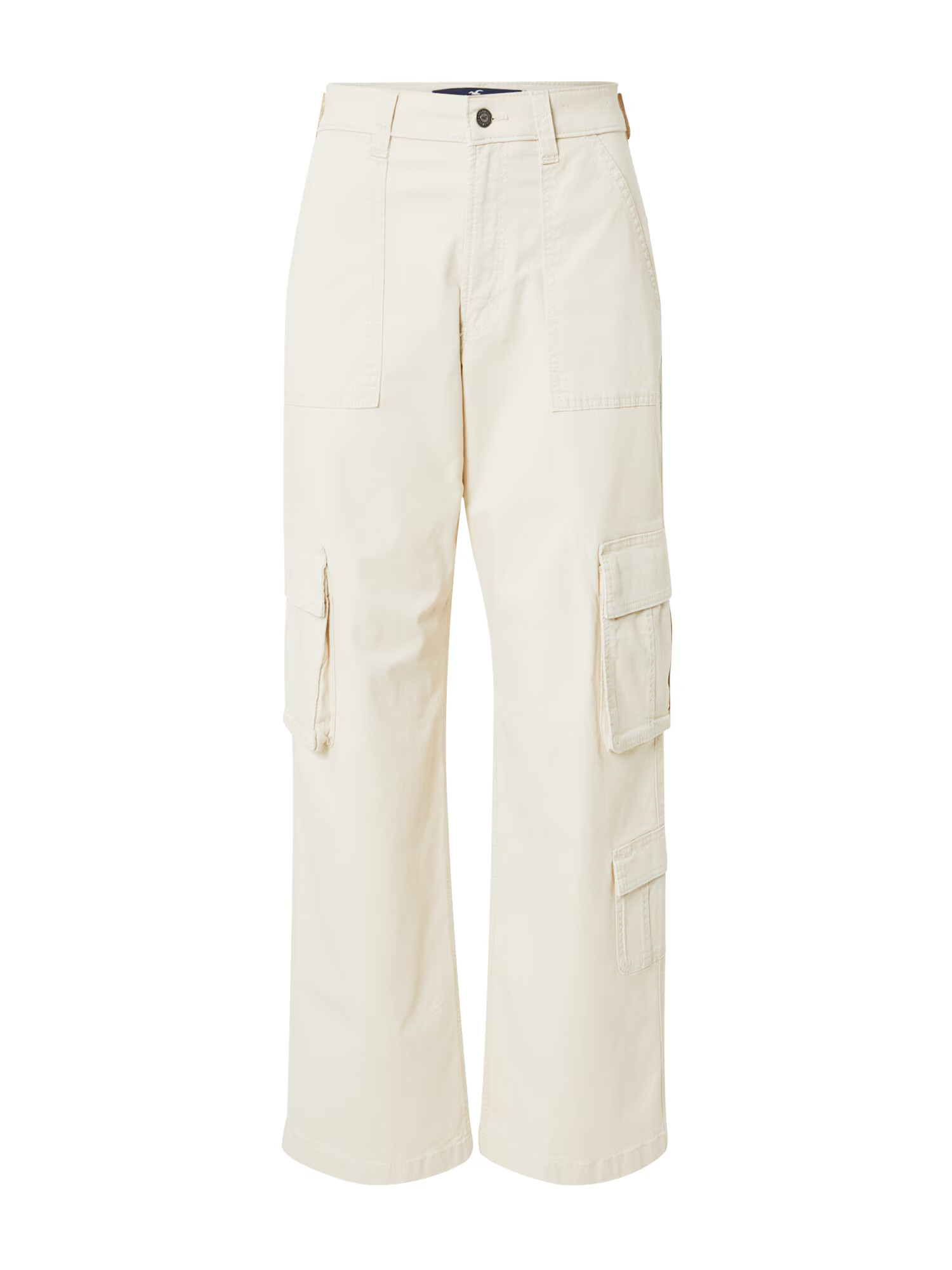 HOLLISTER Pantaloni cu buzunare crem - Pled.ro