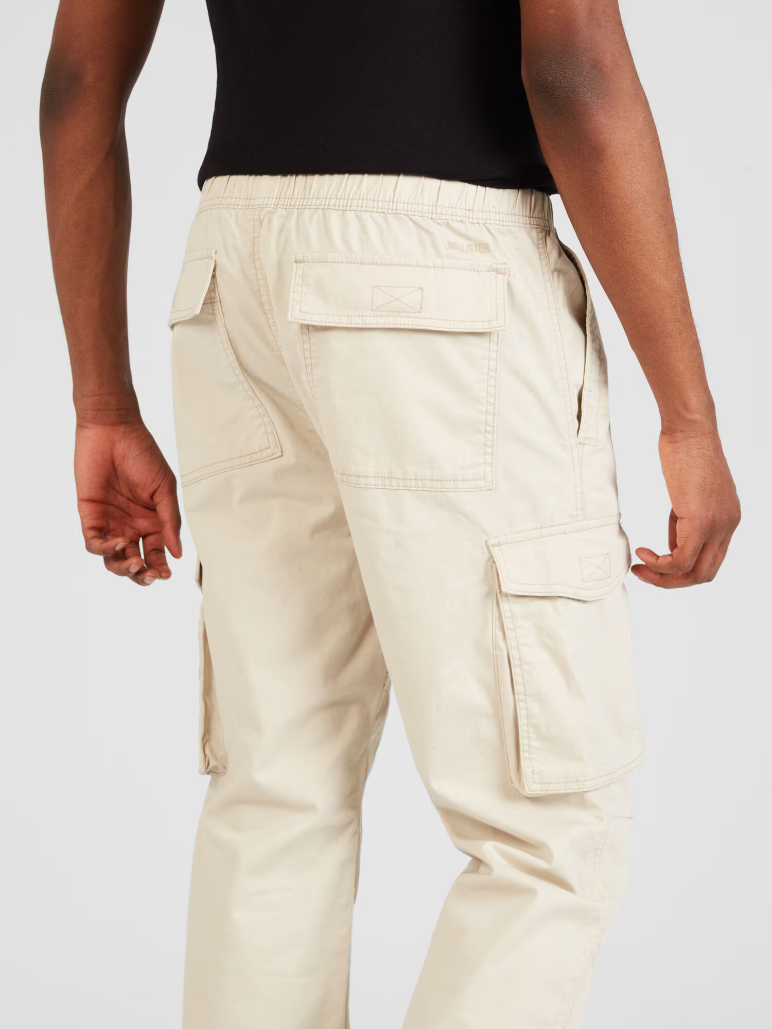 HOLLISTER Pantaloni cu buzunare ecru - Pled.ro