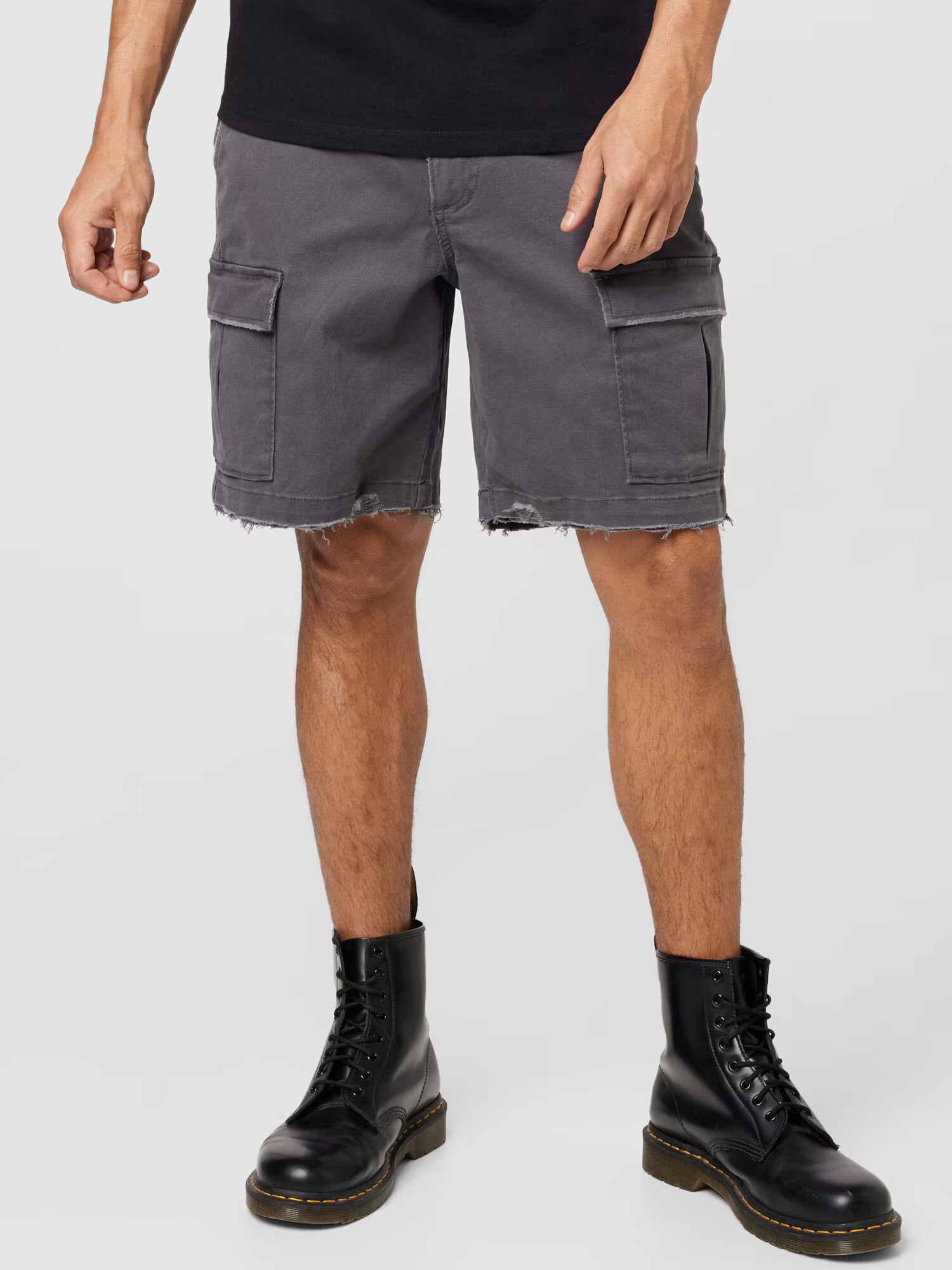 HOLLISTER Pantaloni cu buzunare gri - Pled.ro