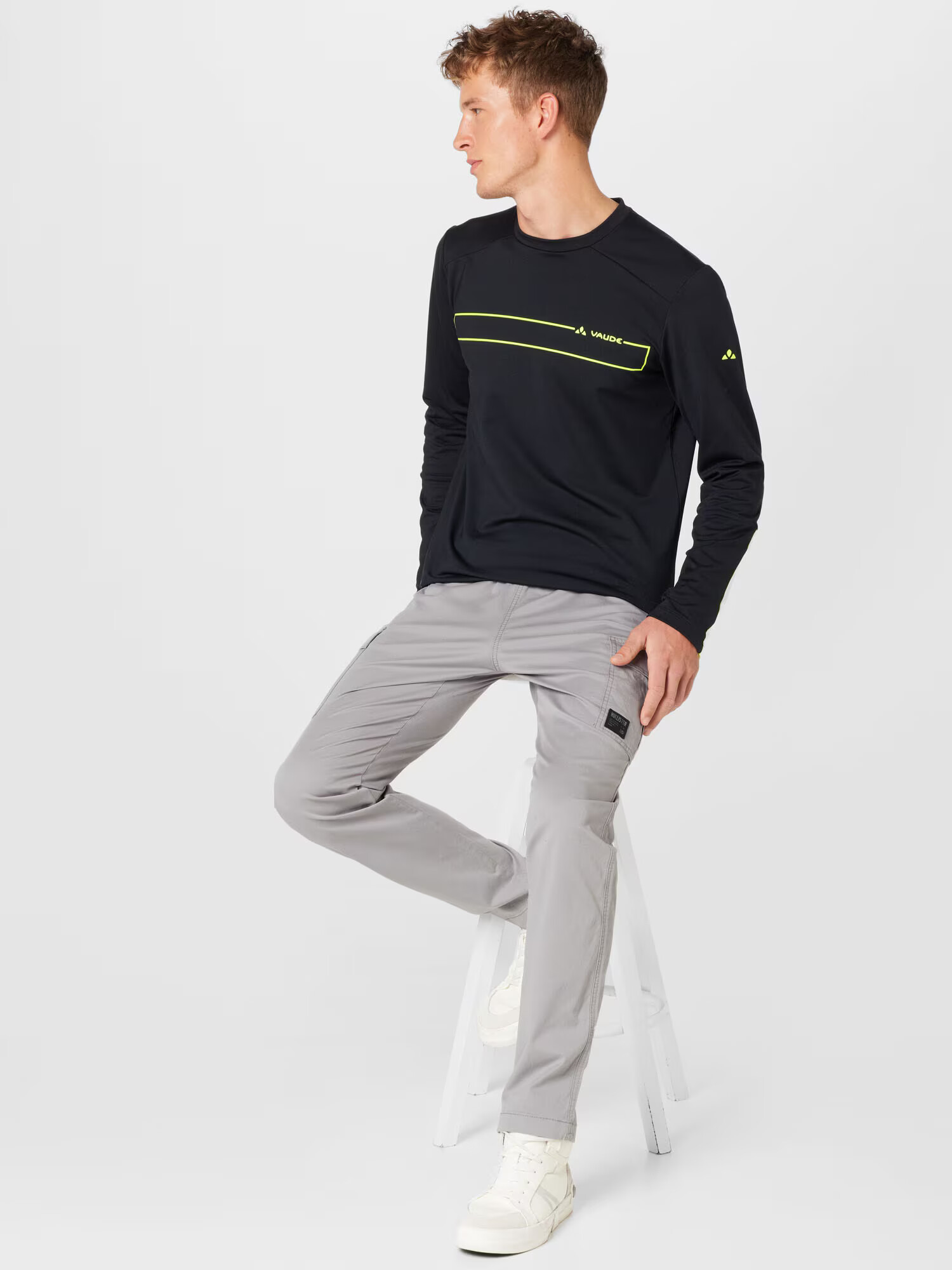 HOLLISTER Pantaloni cu buzunare gri deschis - Pled.ro