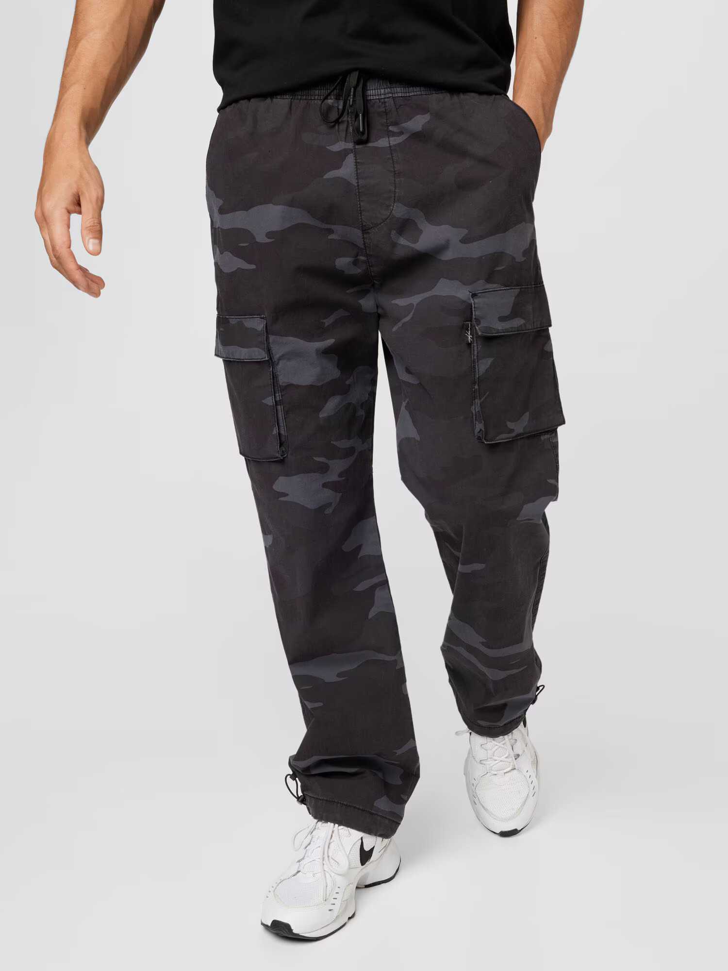 HOLLISTER Pantaloni cu buzunare gri / gri metalic / negru - Pled.ro