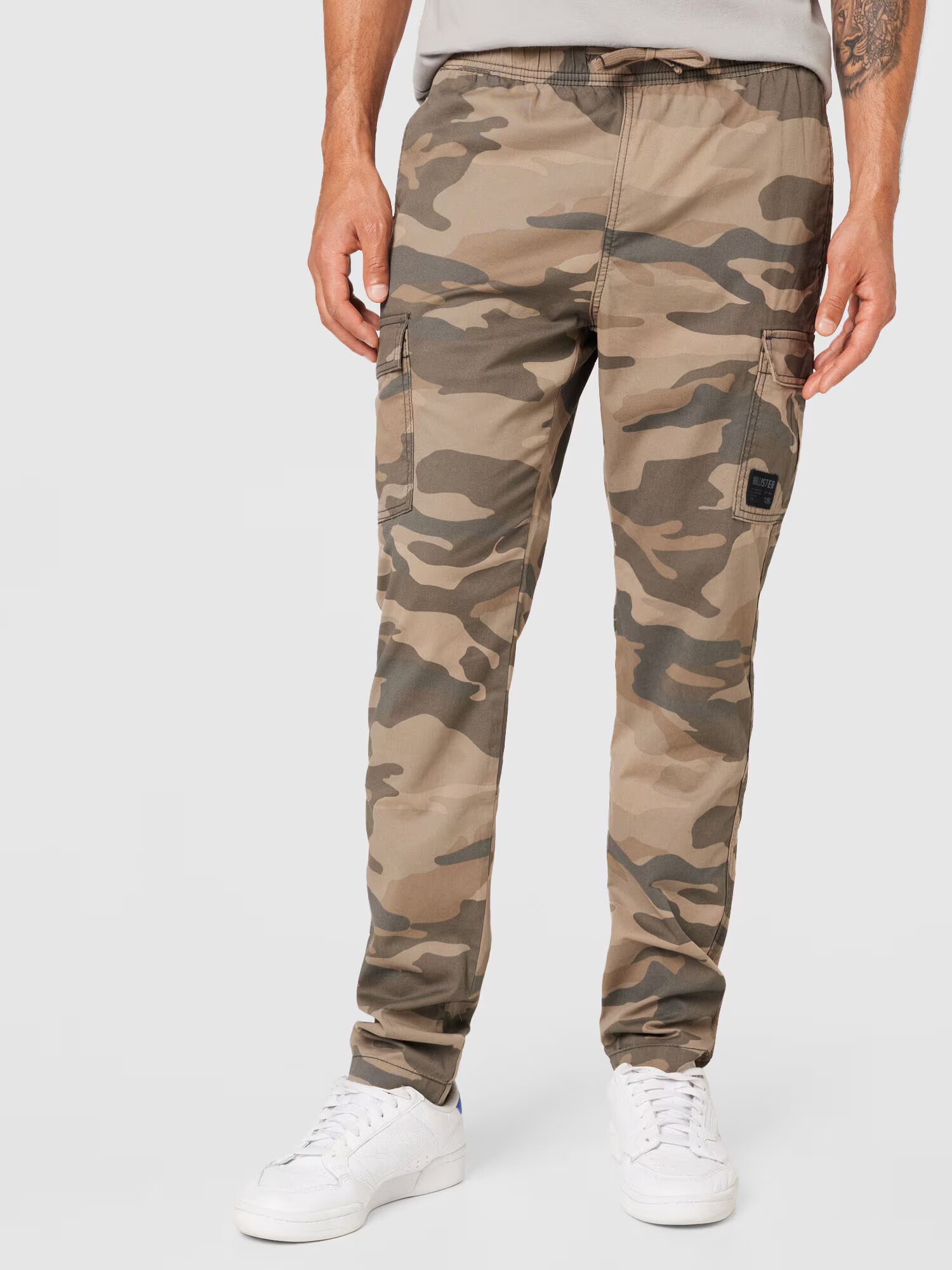 HOLLISTER Pantaloni cu buzunare maro deschis / kaki / oliv - Pled.ro