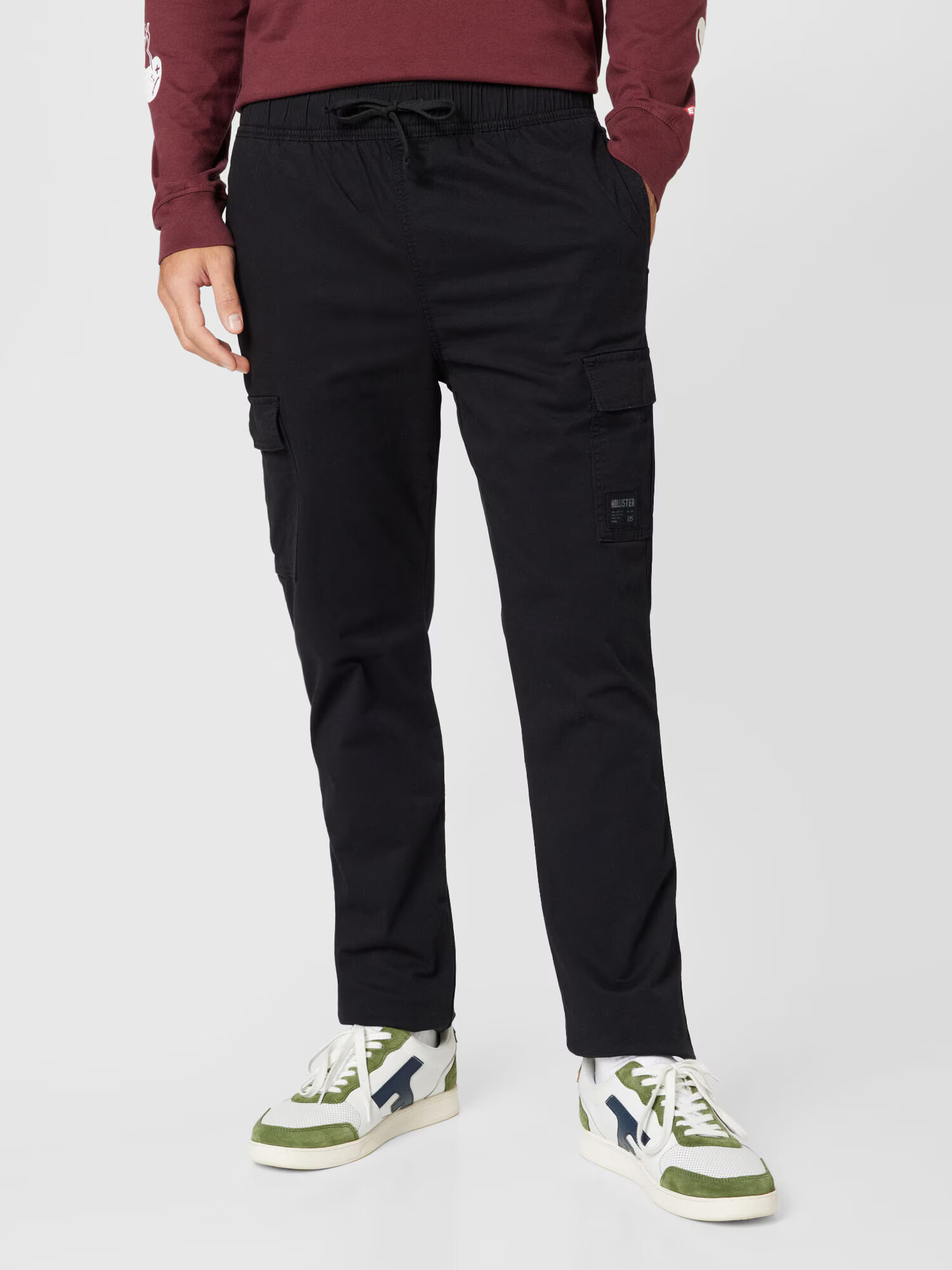 HOLLISTER Pantaloni cu buzunare negru - Pled.ro