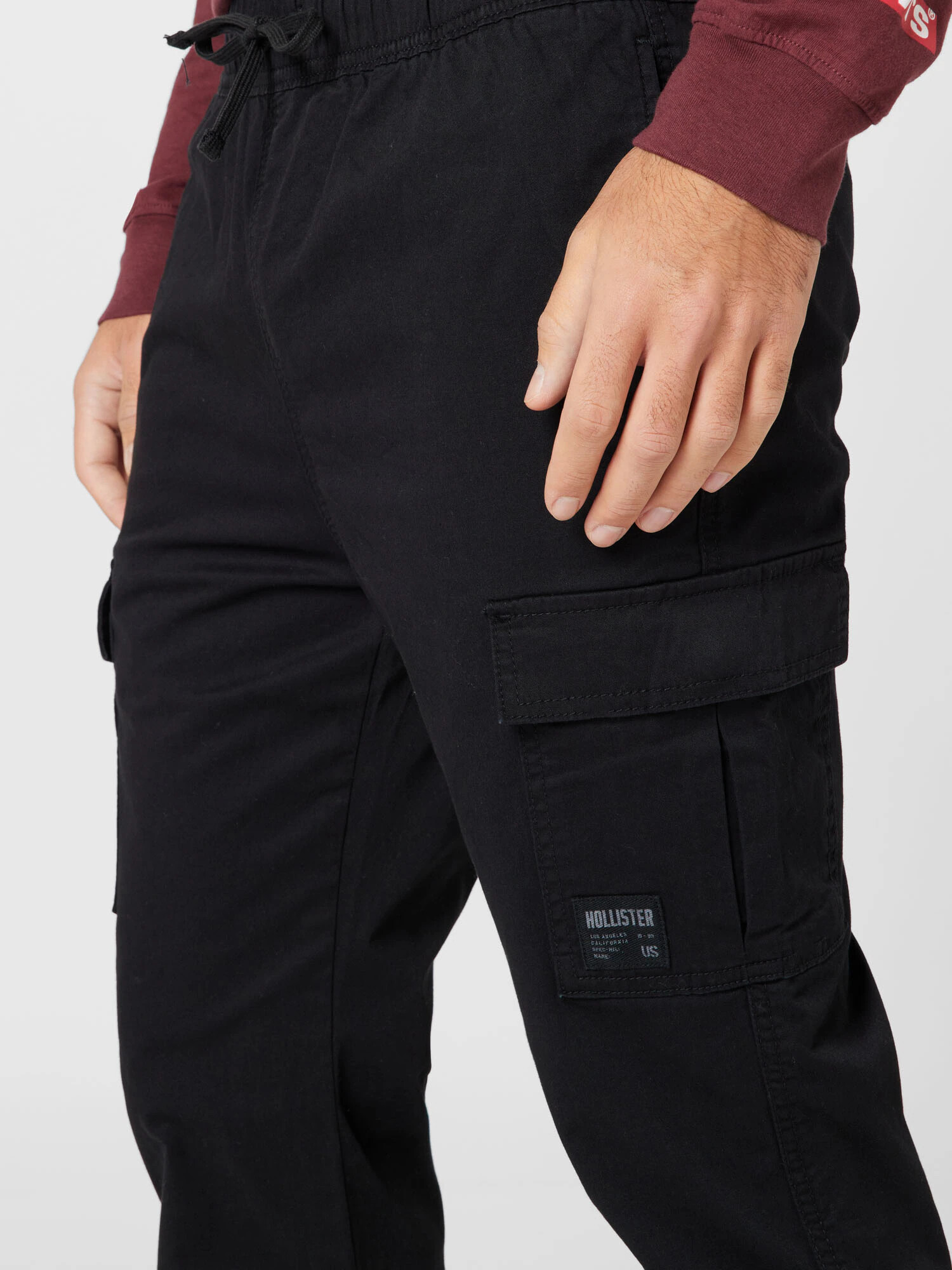 HOLLISTER Pantaloni cu buzunare negru - Pled.ro