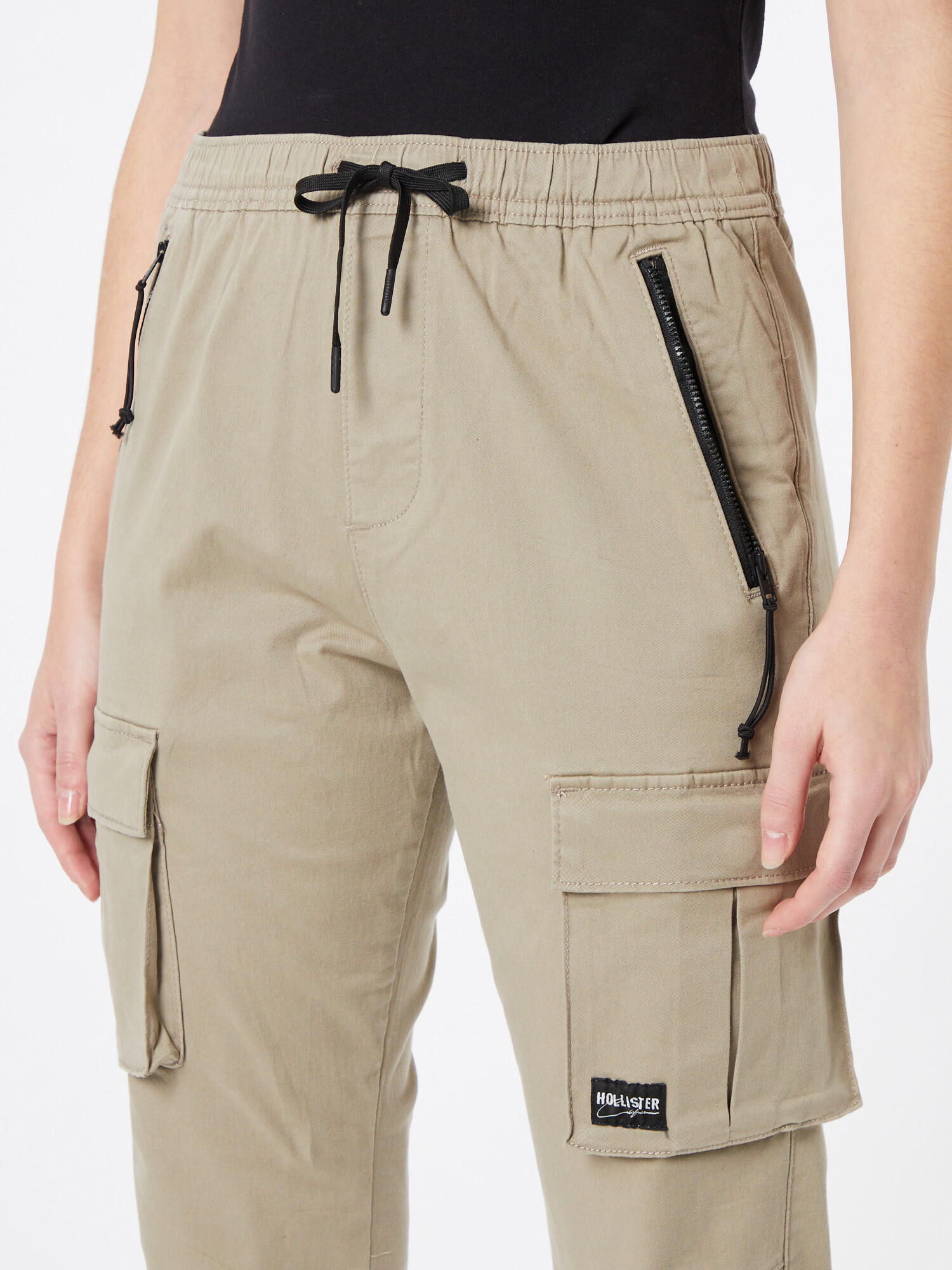 HOLLISTER Pantaloni cu buzunare oliv - Pled.ro