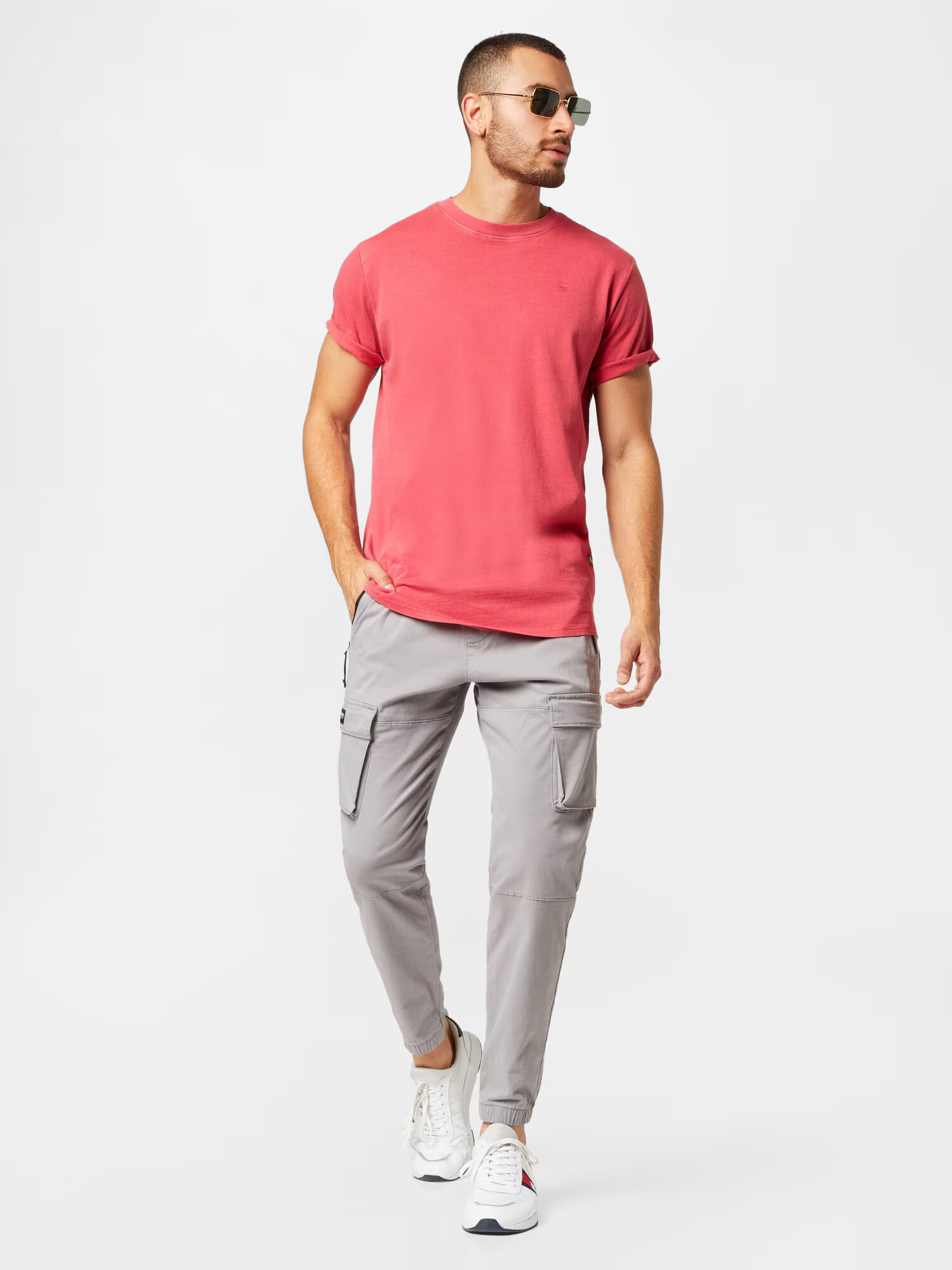 HOLLISTER Pantaloni cu buzunare 'SHARKSKIN' gri deschis - Pled.ro