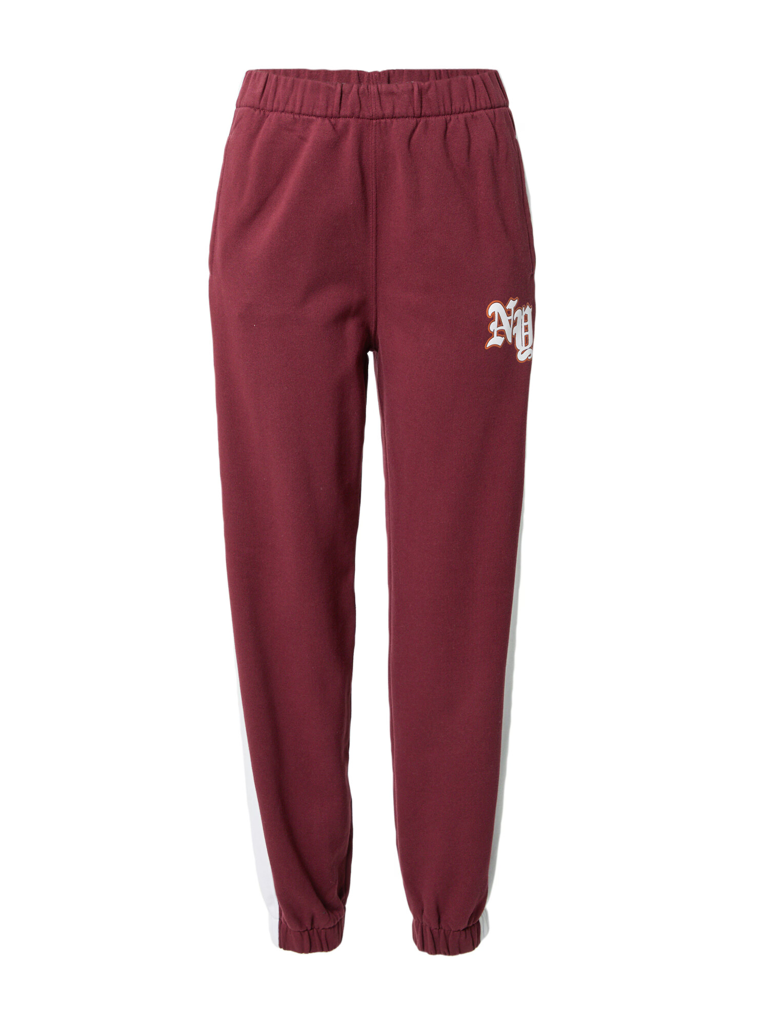 HOLLISTER Pantaloni 'DARK ACADEMIA' roșu burgundy / alb - Pled.ro