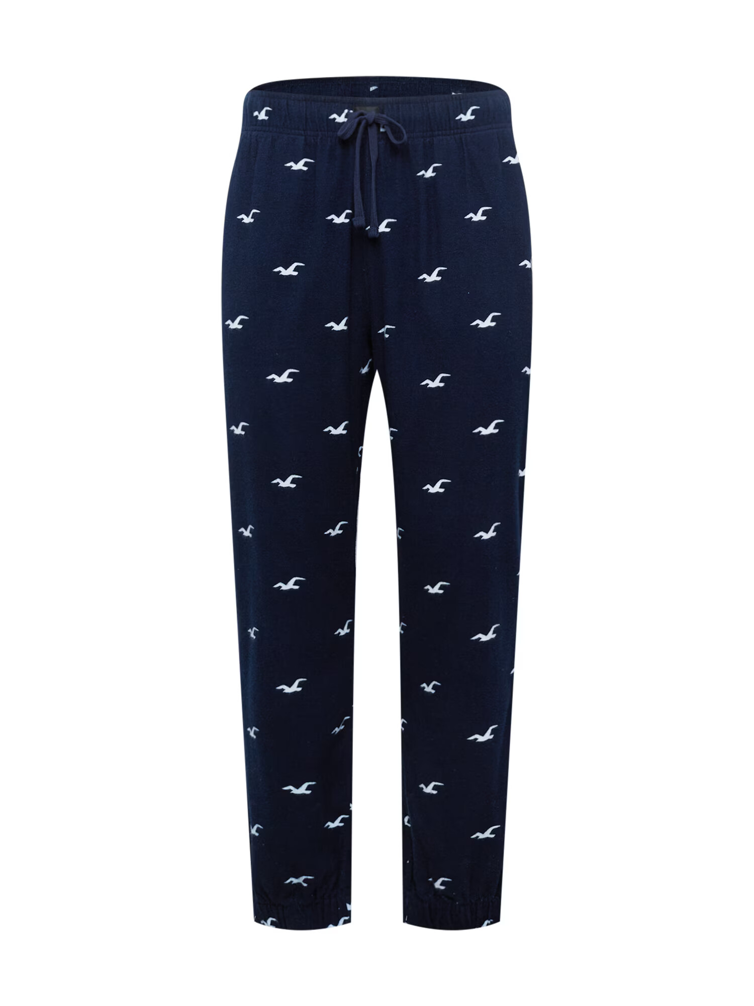 HOLLISTER Pantaloni de pijama bleumarin / alb - Pled.ro