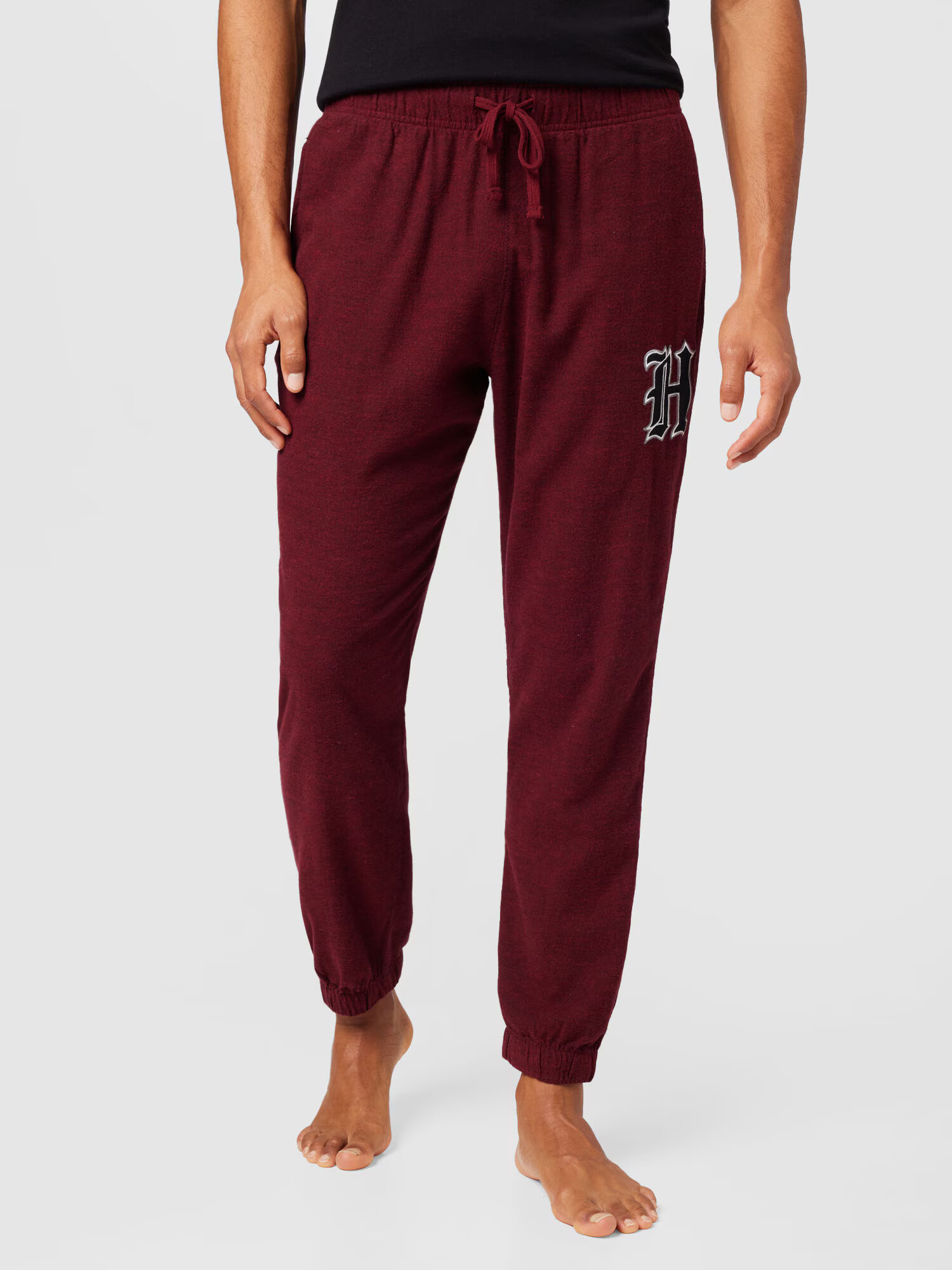 HOLLISTER Pantaloni de pijama roșu carmin / negru - Pled.ro