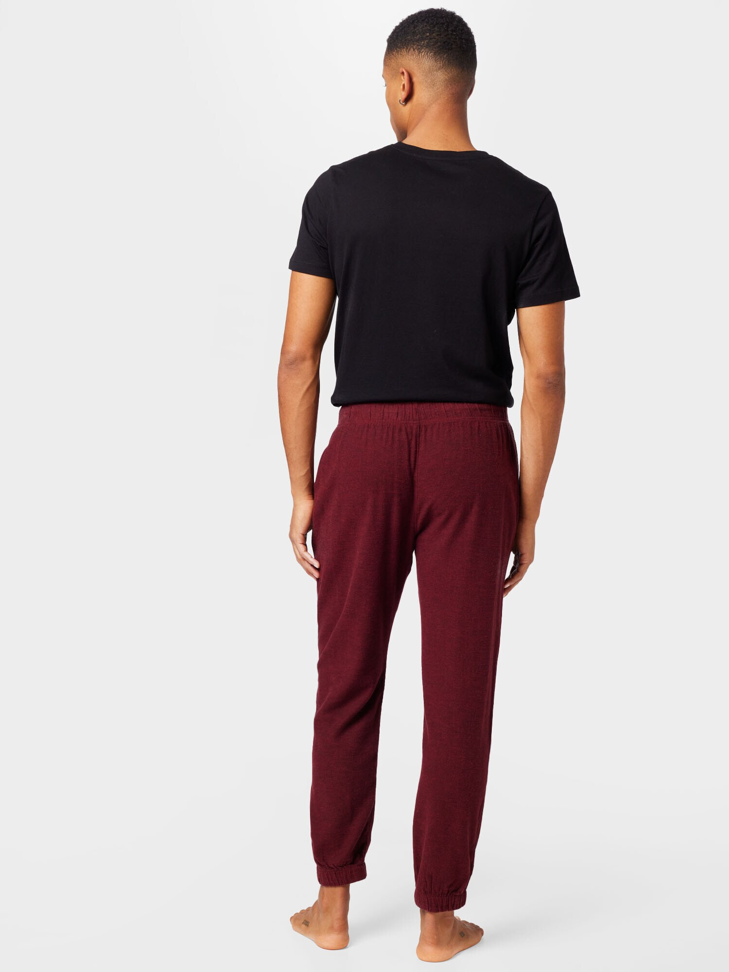 HOLLISTER Pantaloni de pijama roșu carmin / negru - Pled.ro