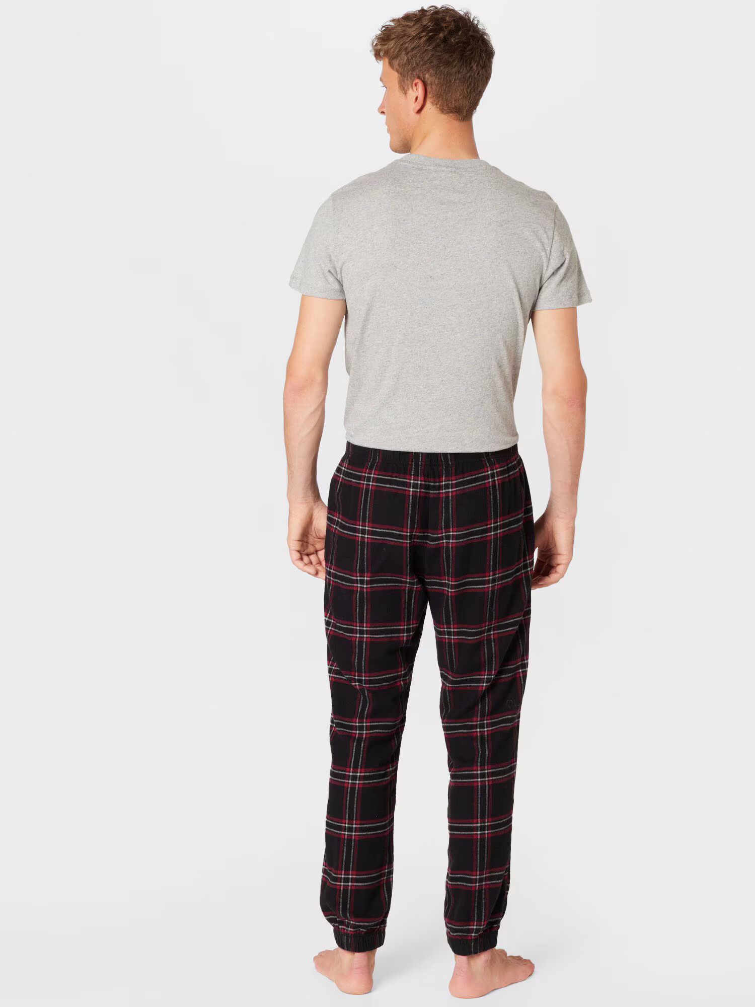 HOLLISTER Pantaloni de pijama roșu / negru / alb - Pled.ro