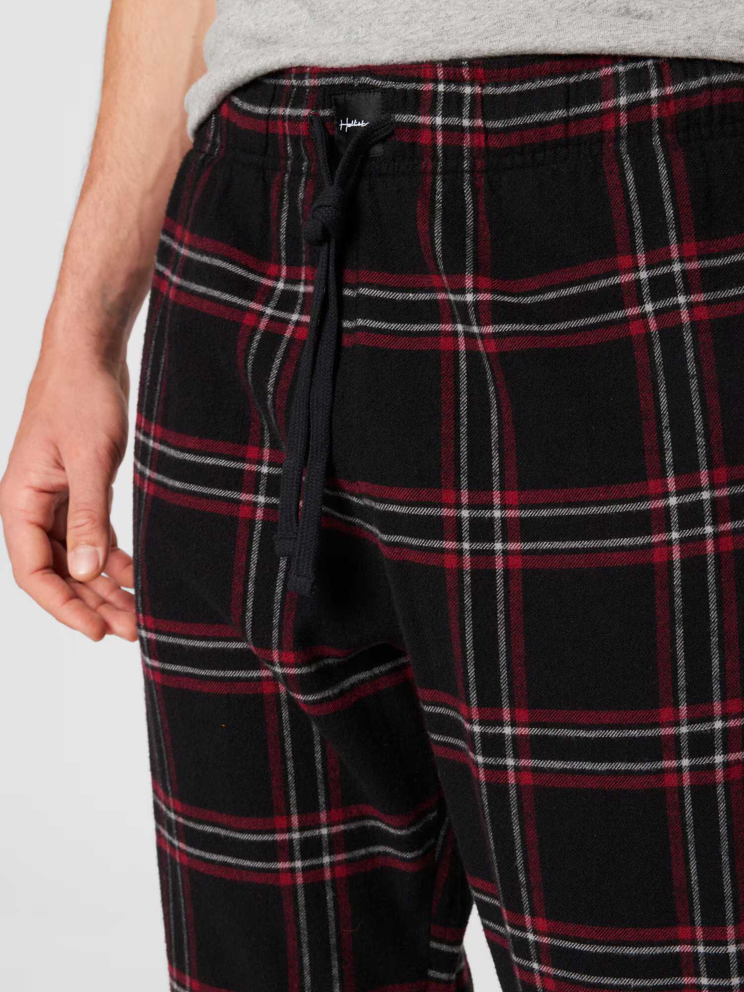 HOLLISTER Pantaloni de pijama roșu / negru / alb - Pled.ro