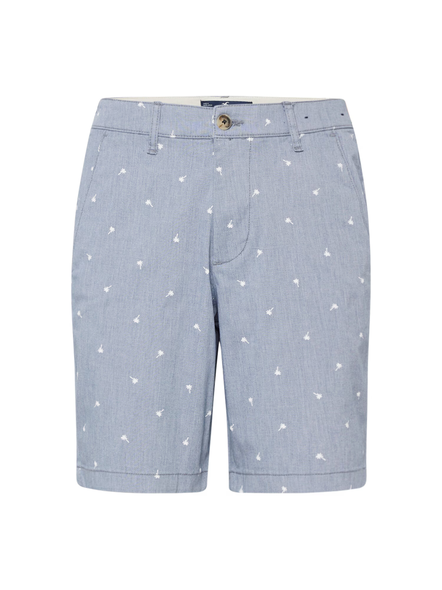 HOLLISTER Pantaloni eleganți albastru fumuriu / alb - Pled.ro