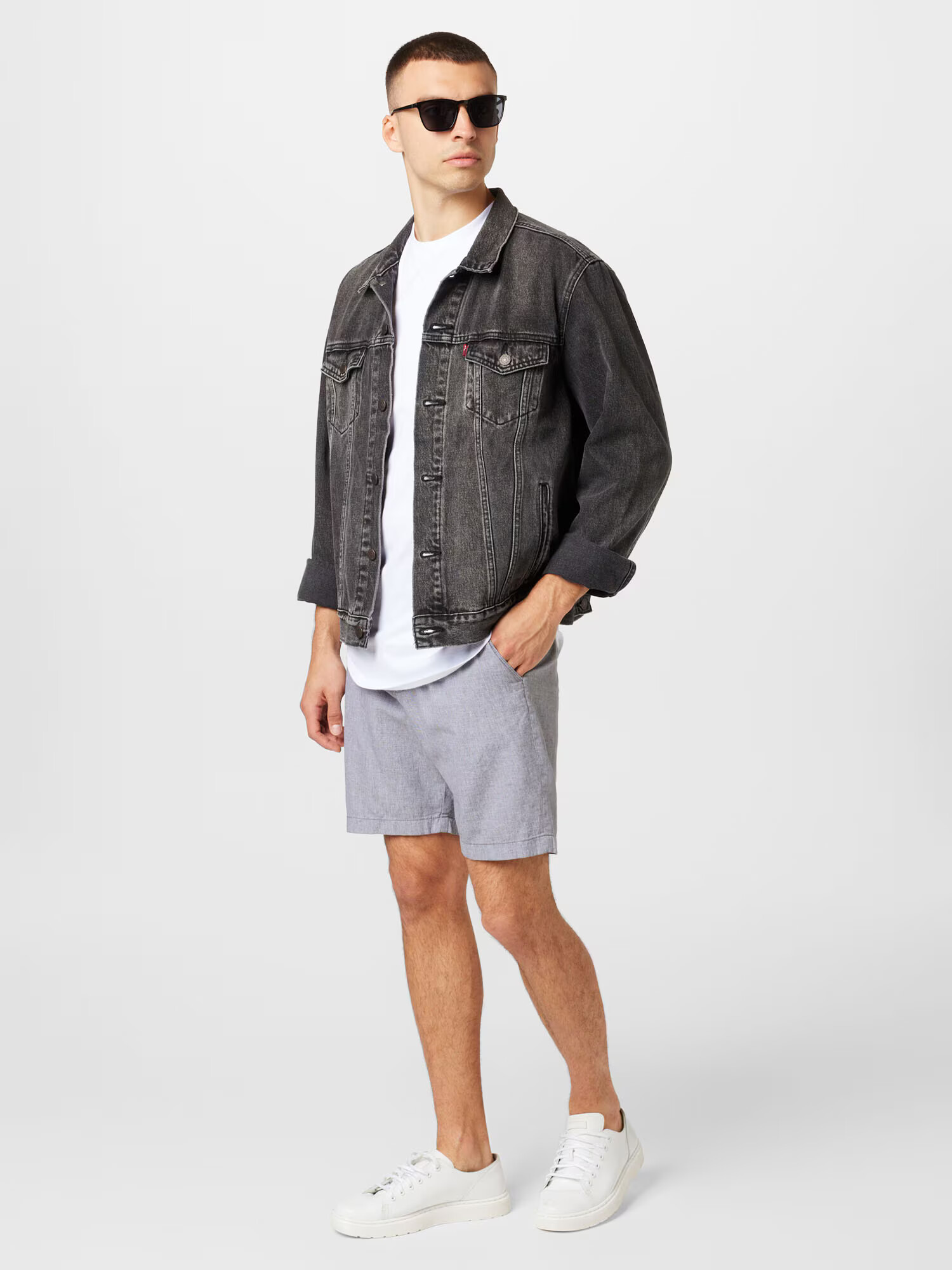 HOLLISTER Pantaloni eleganți gri denim - Pled.ro