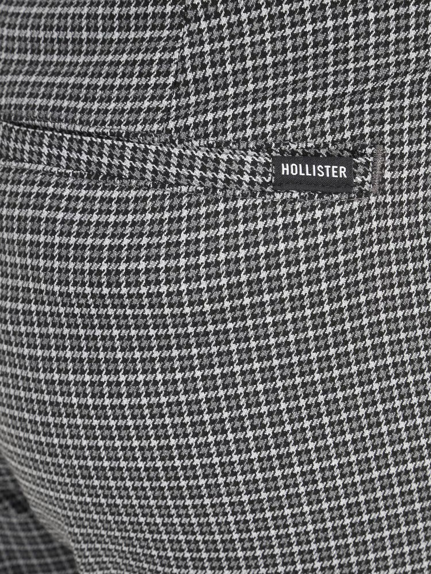 HOLLISTER Pantaloni eleganți gri deschis / negru / alb murdar - Pled.ro