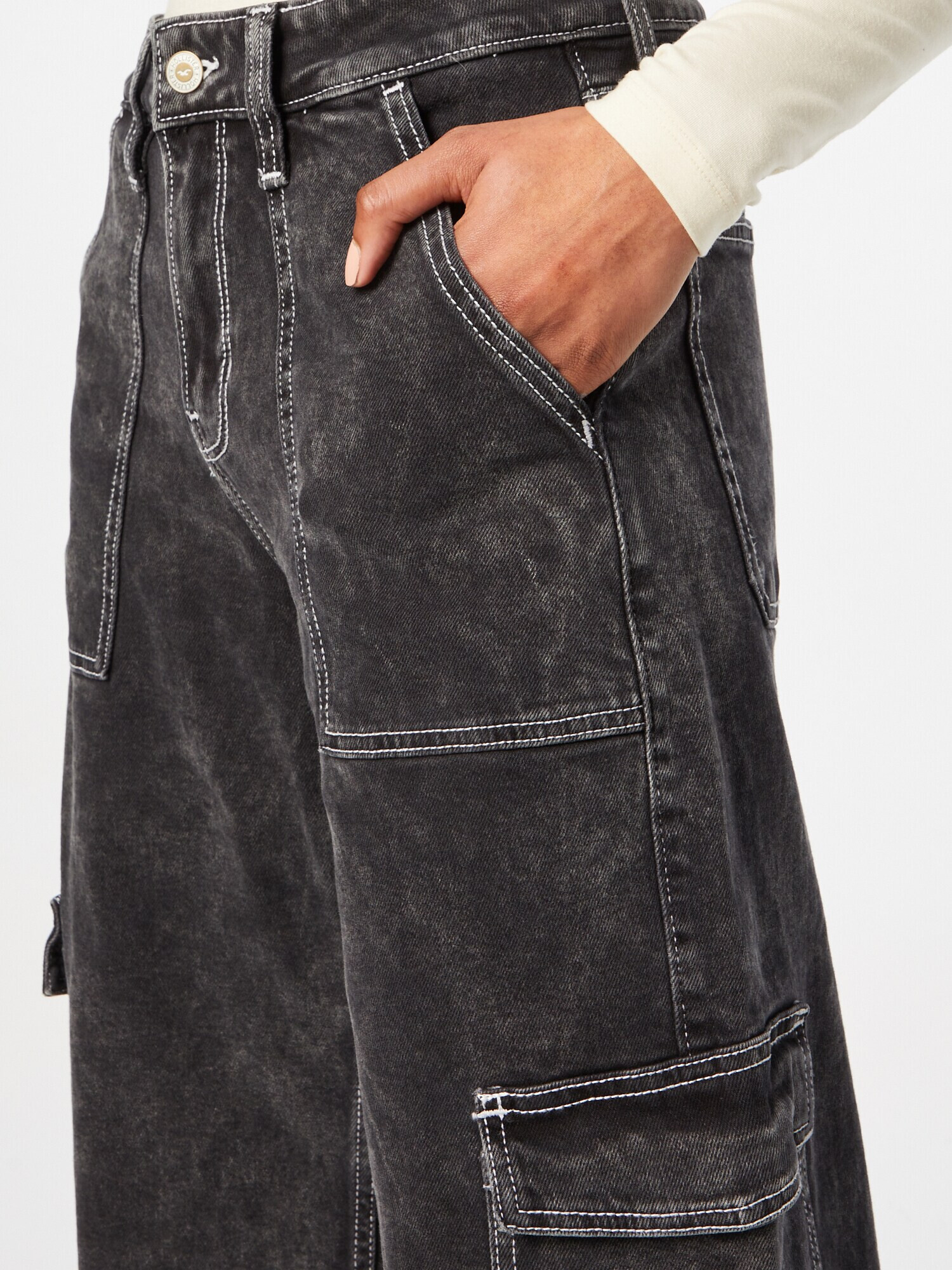 HOLLISTER Pantaloni eleganți negru - Pled.ro