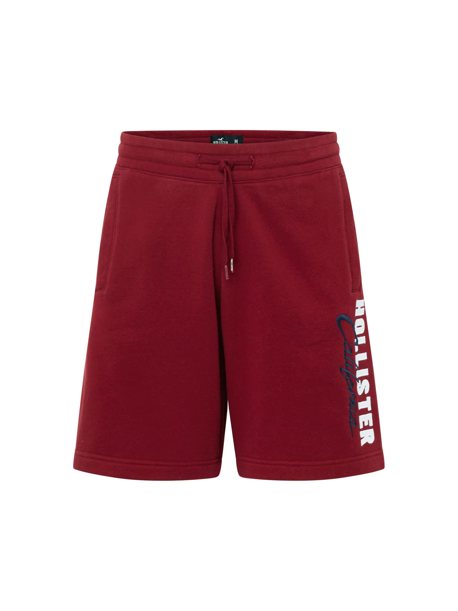 HOLLISTER Pantaloni 'EMEA' bleumarin / roșu vin / alb - Pled.ro