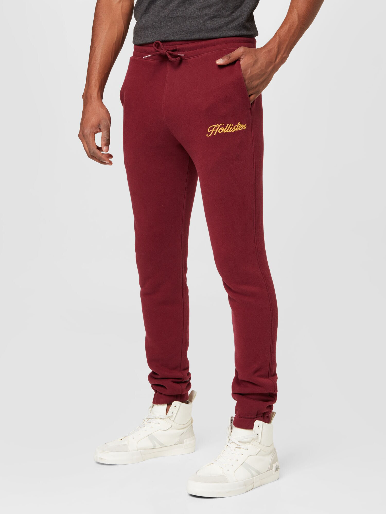 HOLLISTER Pantaloni galben / sângeriu - Pled.ro