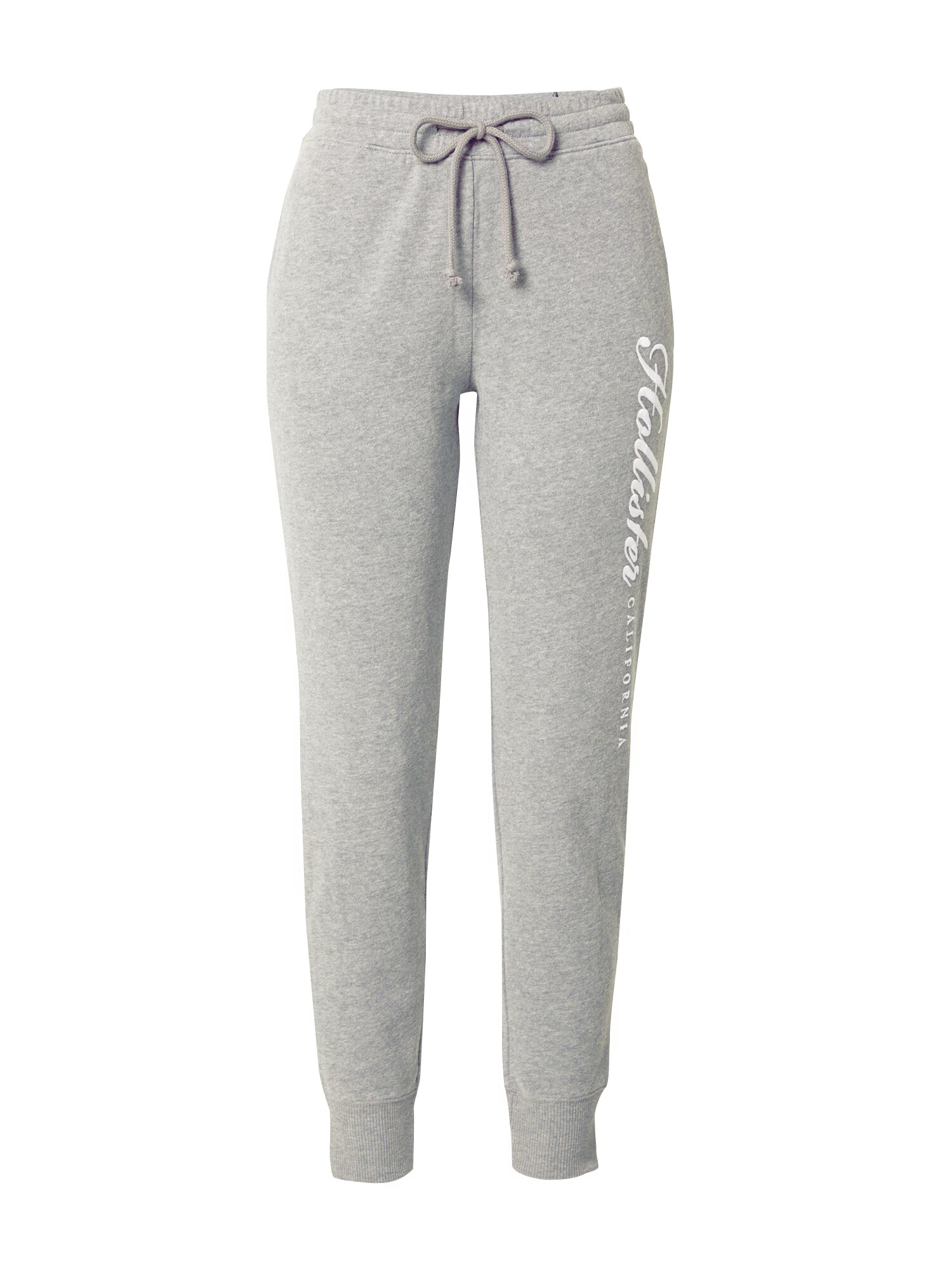 HOLLISTER Pantaloni gri amestecat / alb - Pled.ro