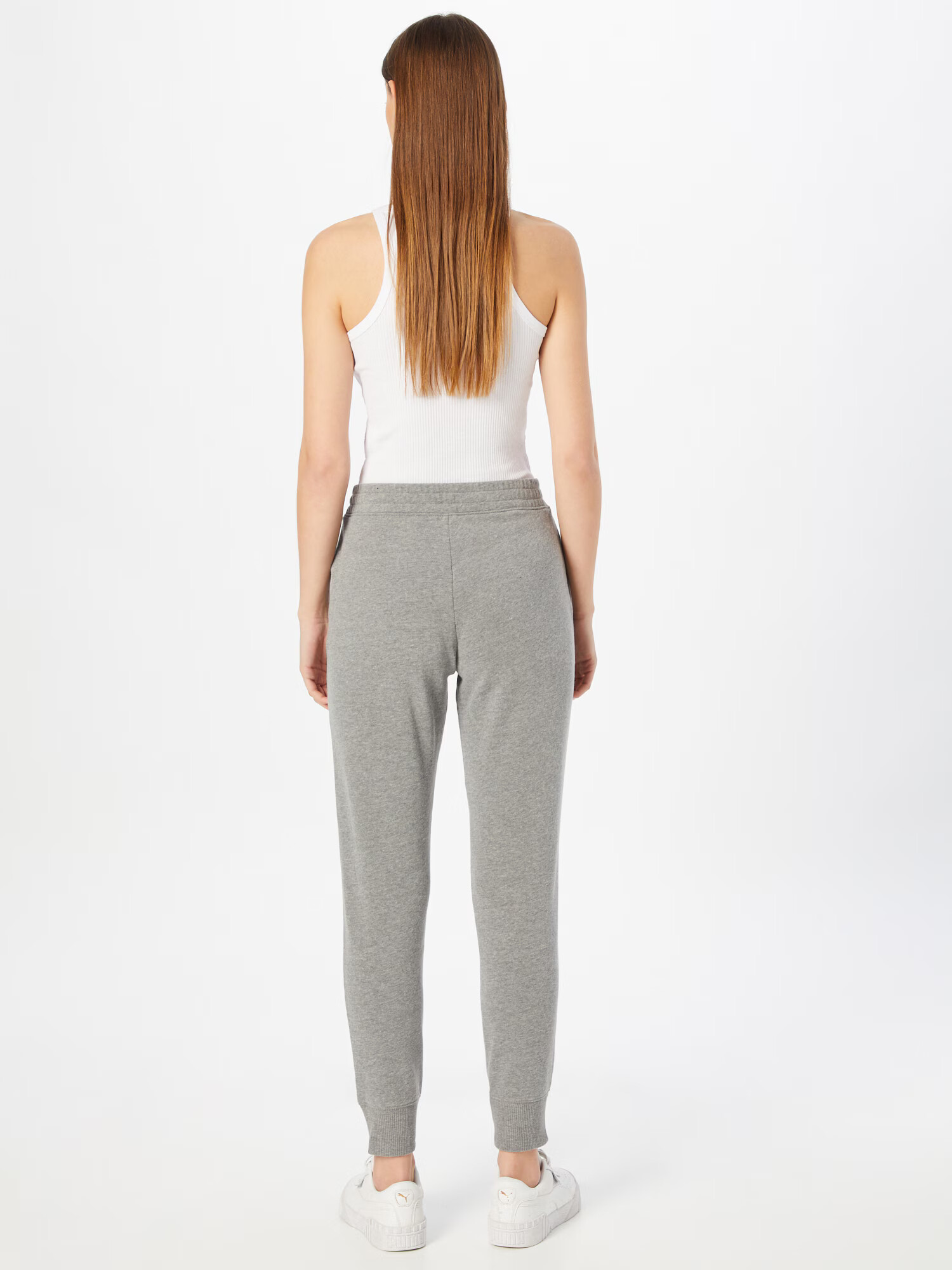 HOLLISTER Pantaloni gri amestecat / alb - Pled.ro