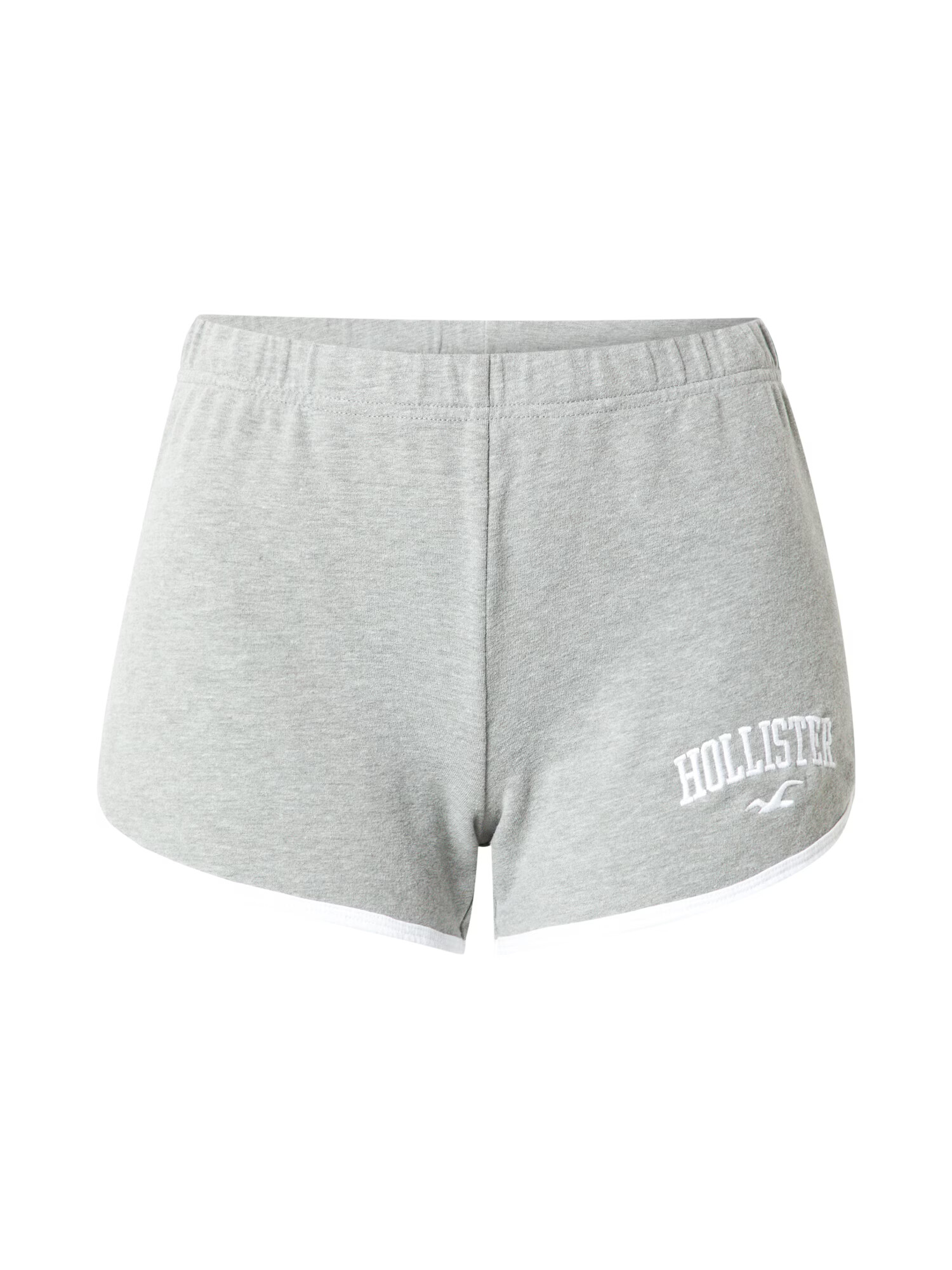 HOLLISTER Pantaloni gri amestecat / alb - Pled.ro