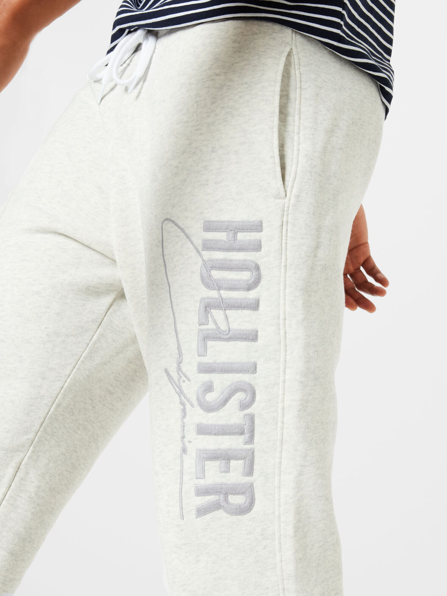 HOLLISTER Pantaloni gri argintiu / gri amestecat - Pled.ro