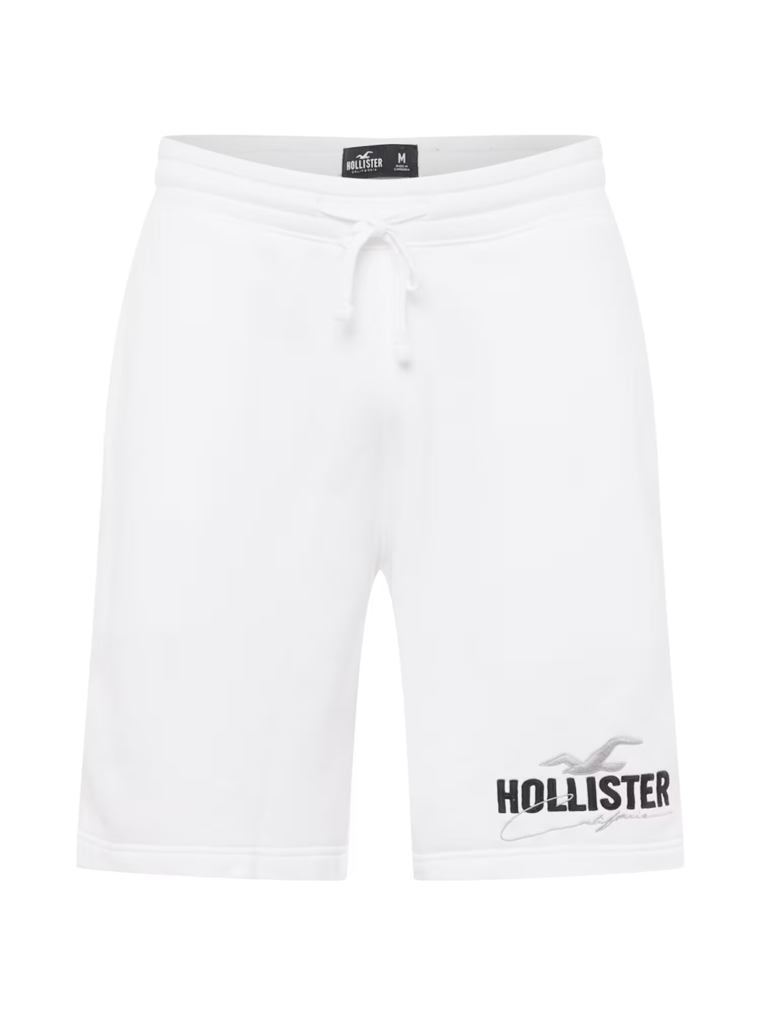 HOLLISTER Pantaloni gri argintiu / negru / alb - Pled.ro