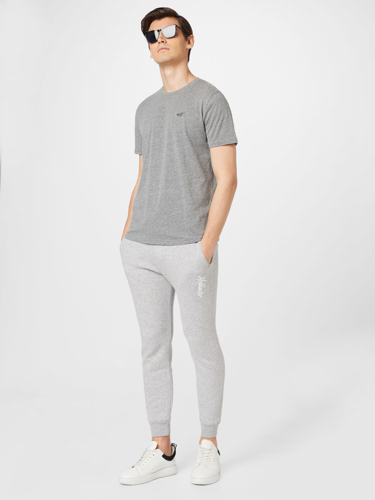 HOLLISTER Pantaloni gri deschis - Pled.ro