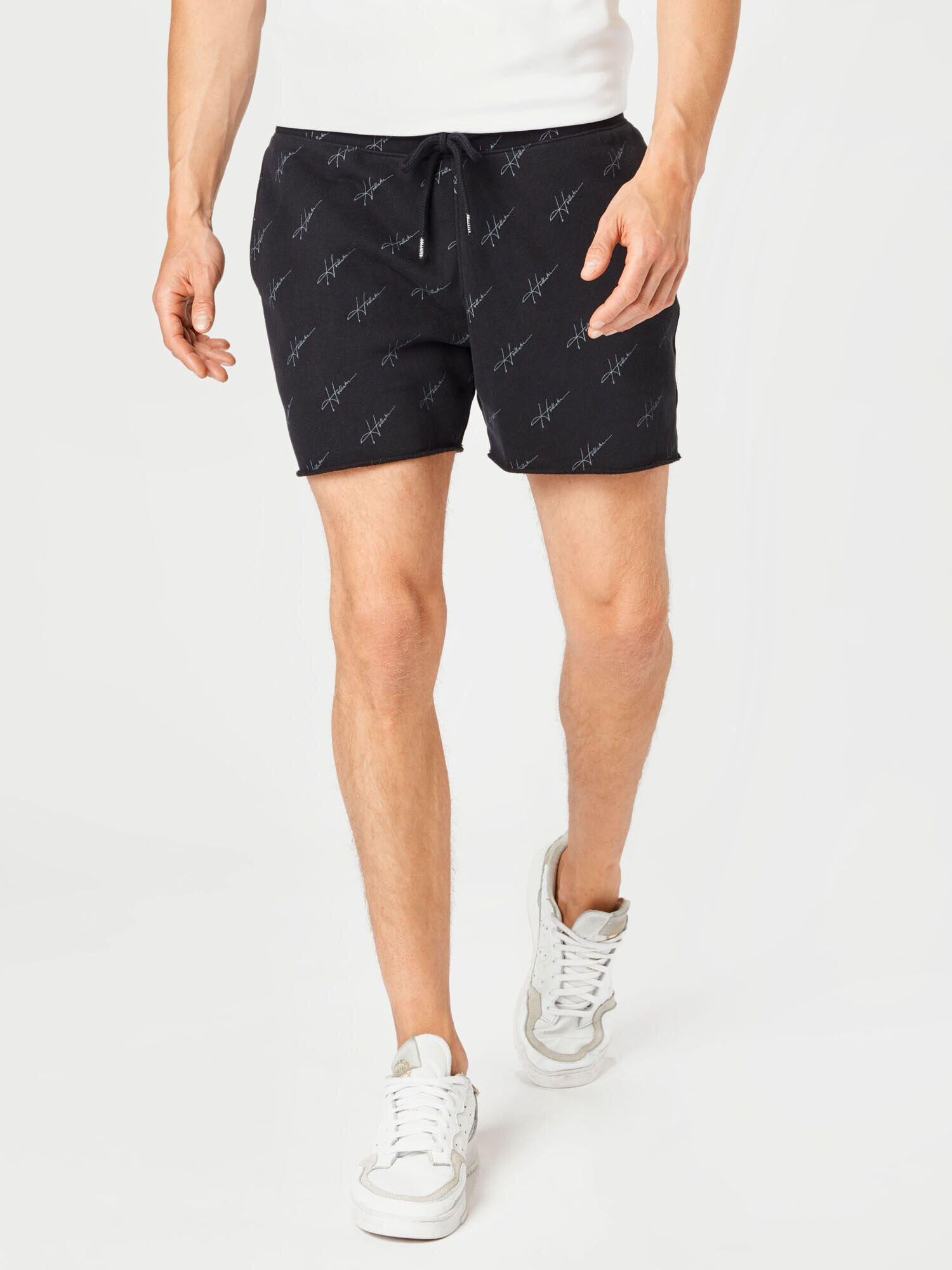 HOLLISTER Pantaloni gri deschis / negru - Pled.ro