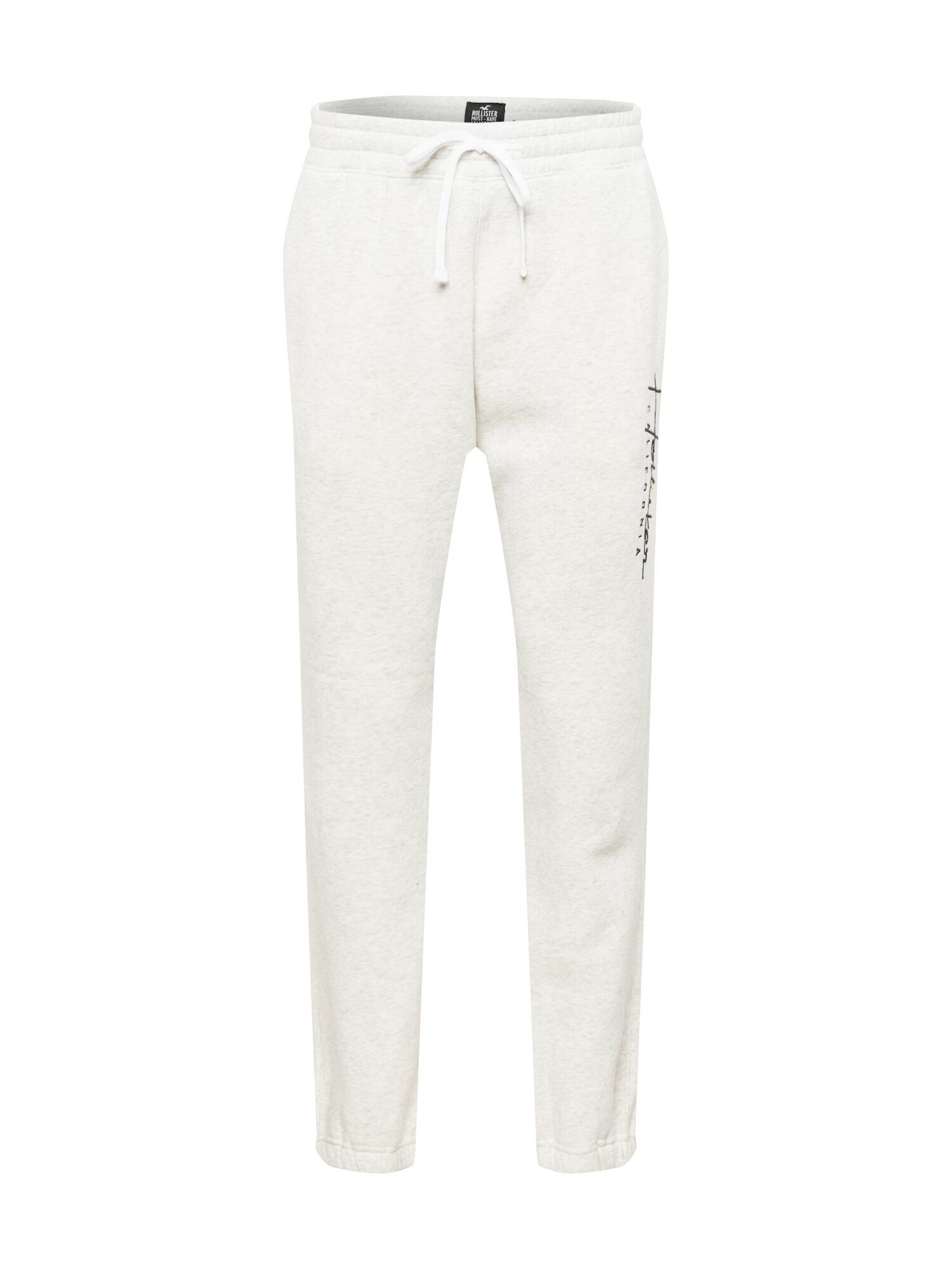 HOLLISTER Pantaloni gri deschis / negru / alb natural / alb amestacat - Pled.ro