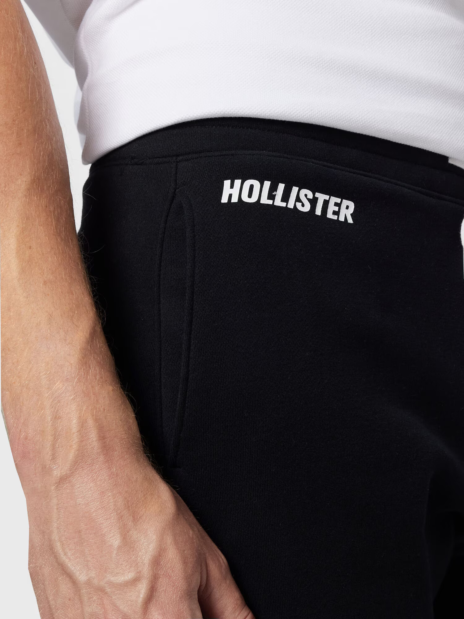 HOLLISTER Pantaloni gri / negru - Pled.ro