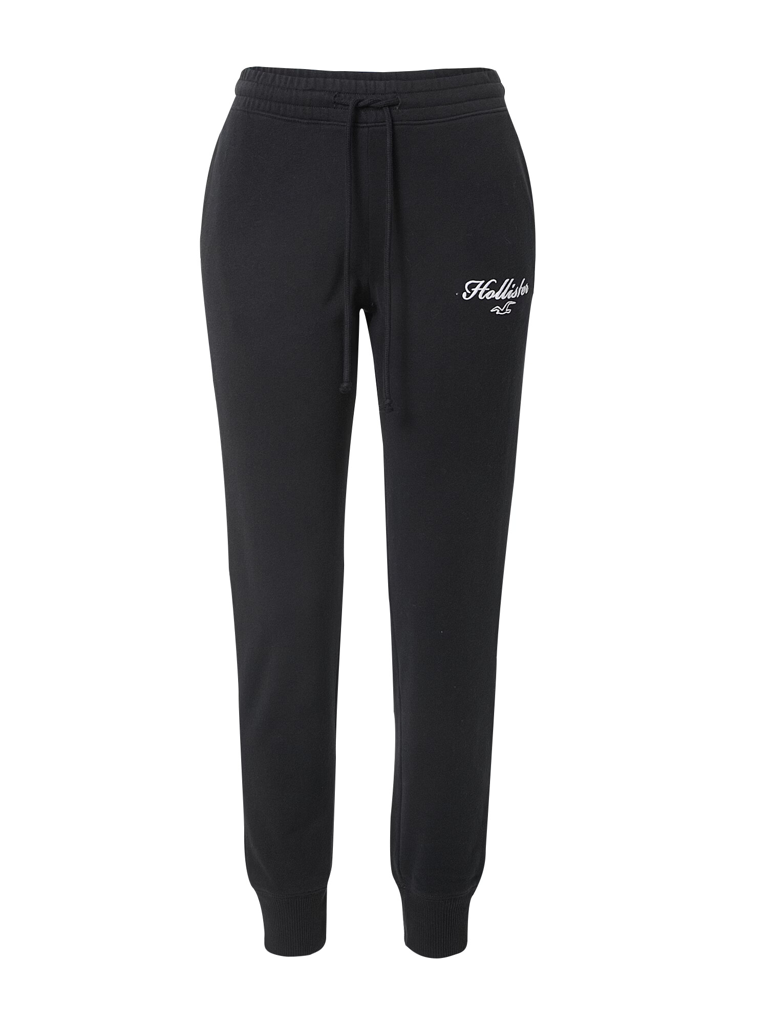 HOLLISTER Pantaloni negru / alb - Pled.ro