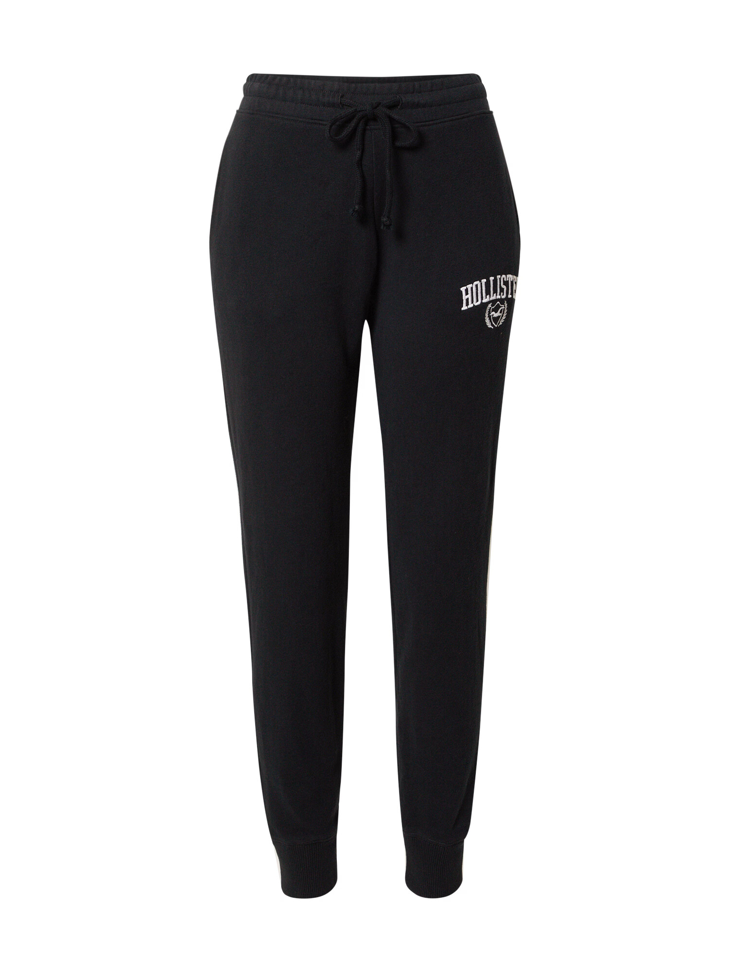 HOLLISTER Pantaloni negru / alb - Pled.ro