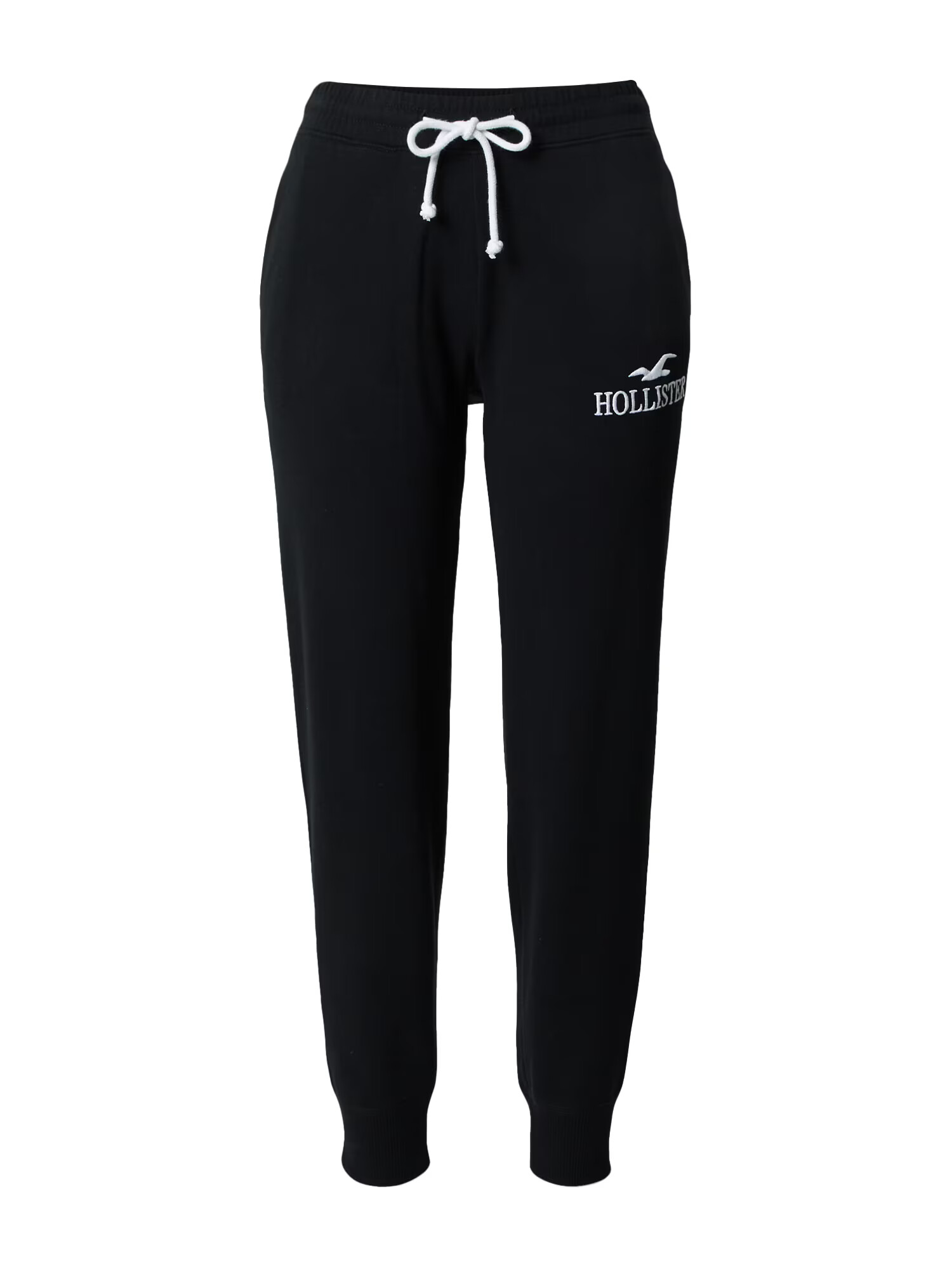 HOLLISTER Pantaloni negru / alb - Pled.ro