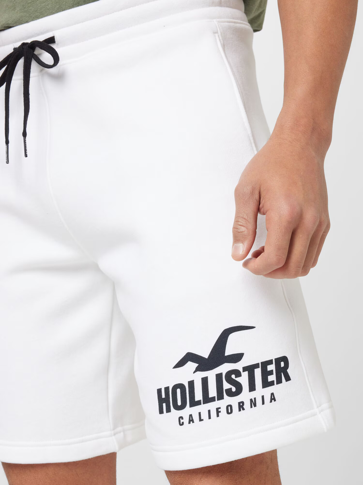 HOLLISTER Pantaloni negru / alb - Pled.ro