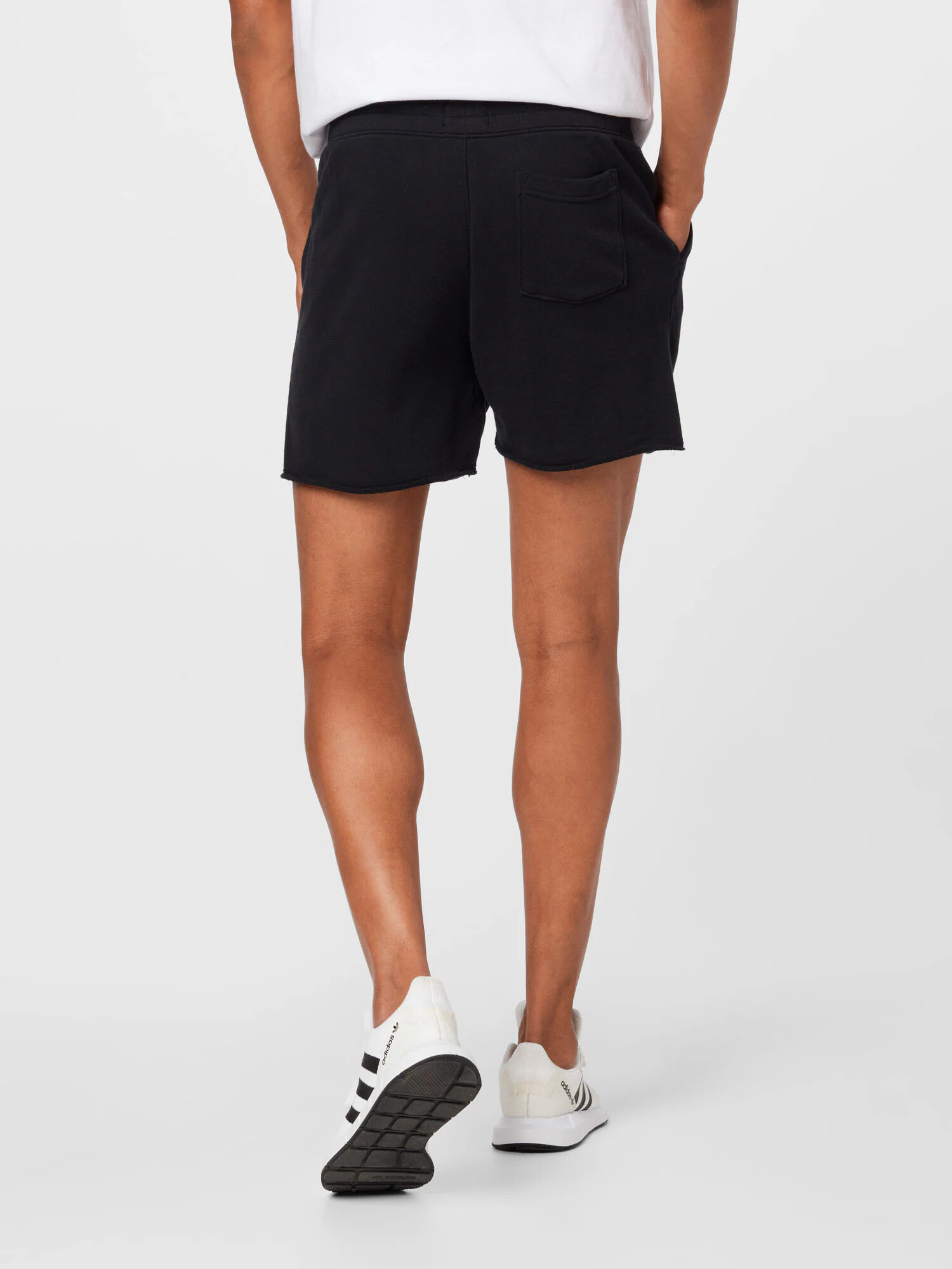 HOLLISTER Pantaloni negru / alb - Pled.ro