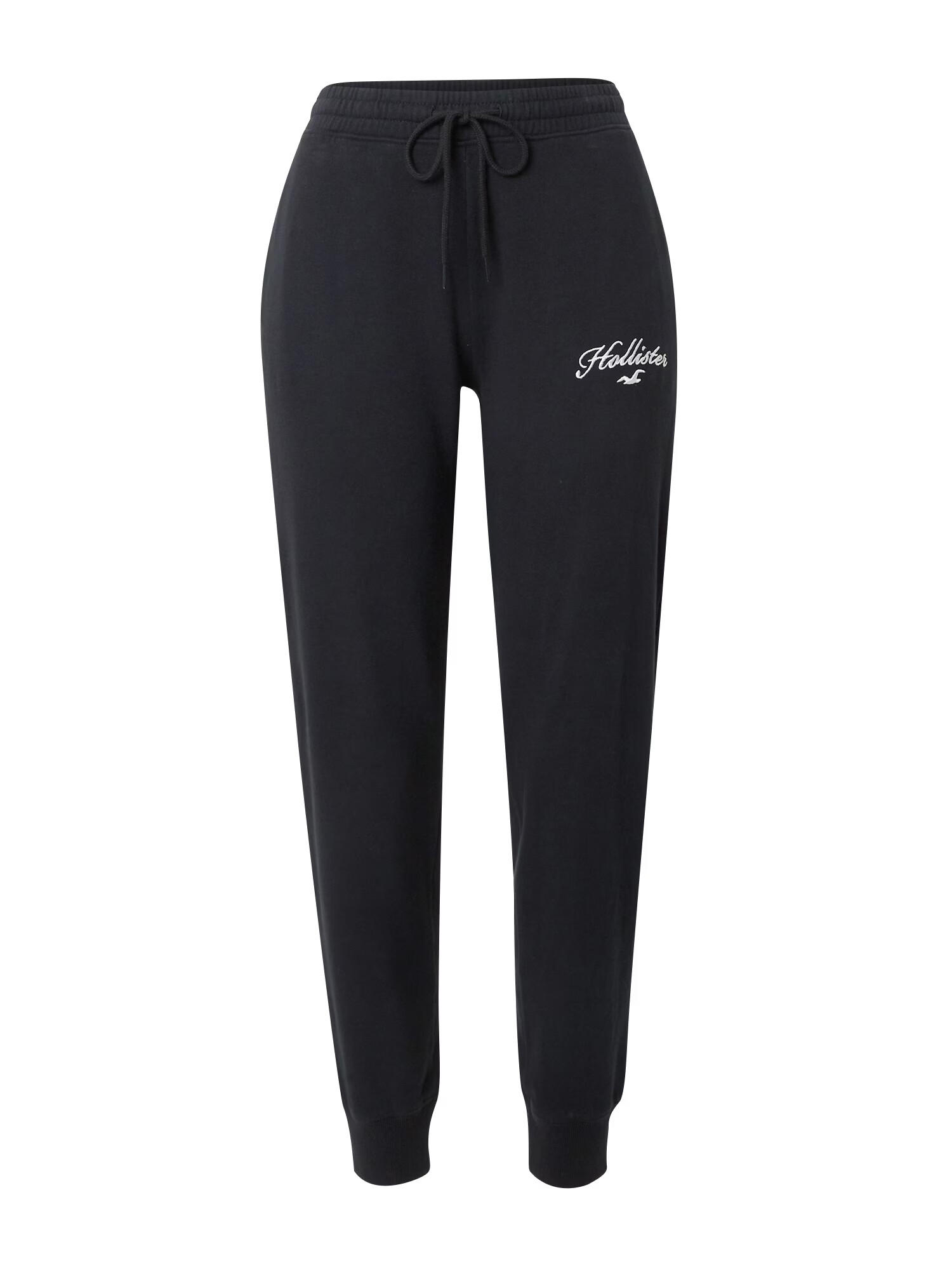 HOLLISTER Pantaloni negru / alb - Pled.ro